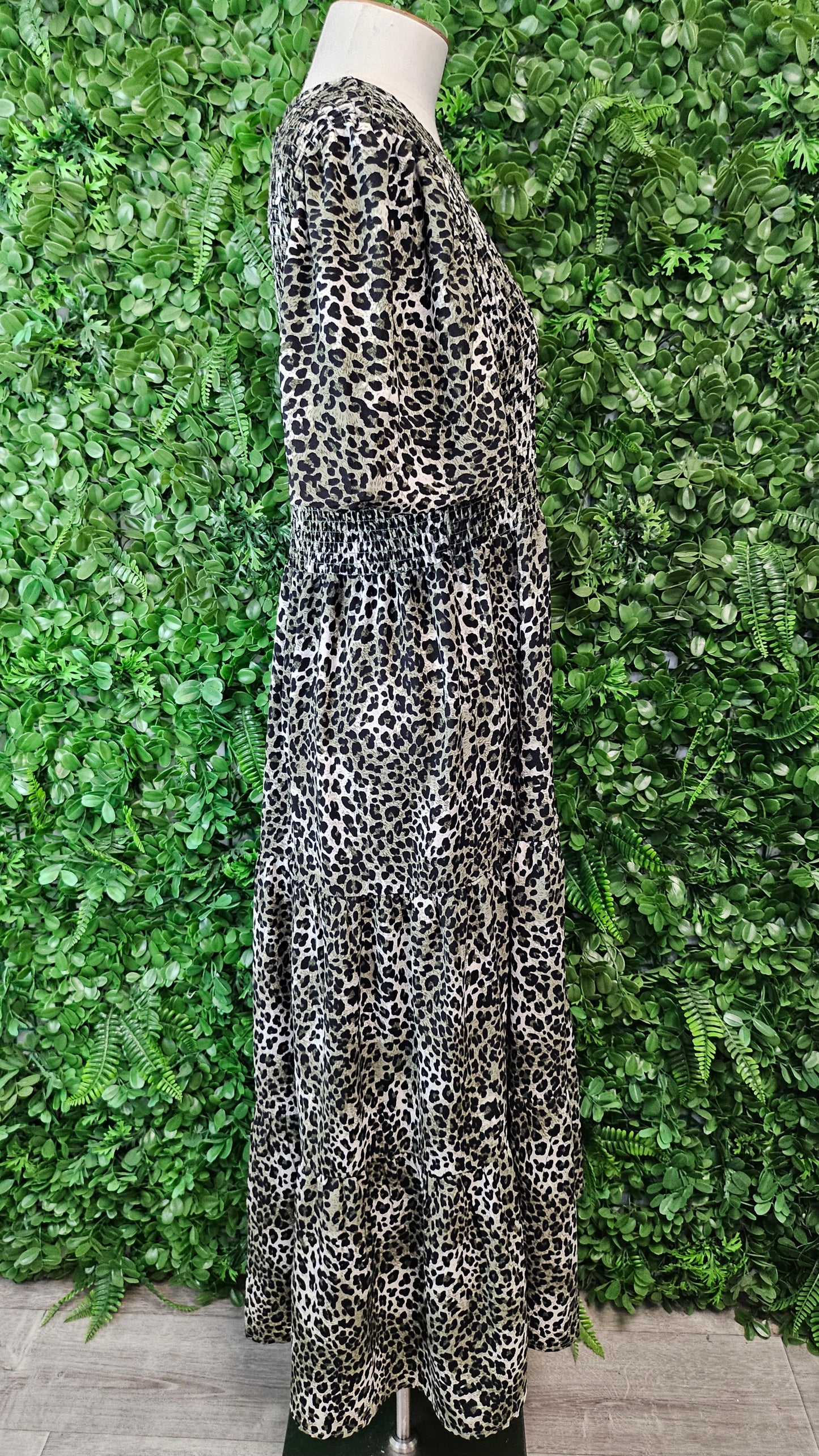 Seeking Lola Olive Animal Print Dress (12)