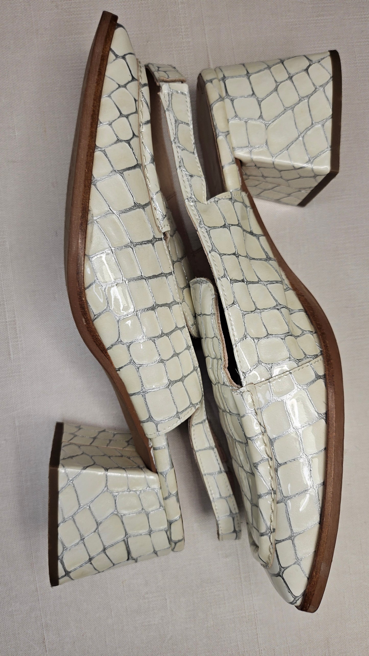 Wonders Cream Slingback Loafer (41)