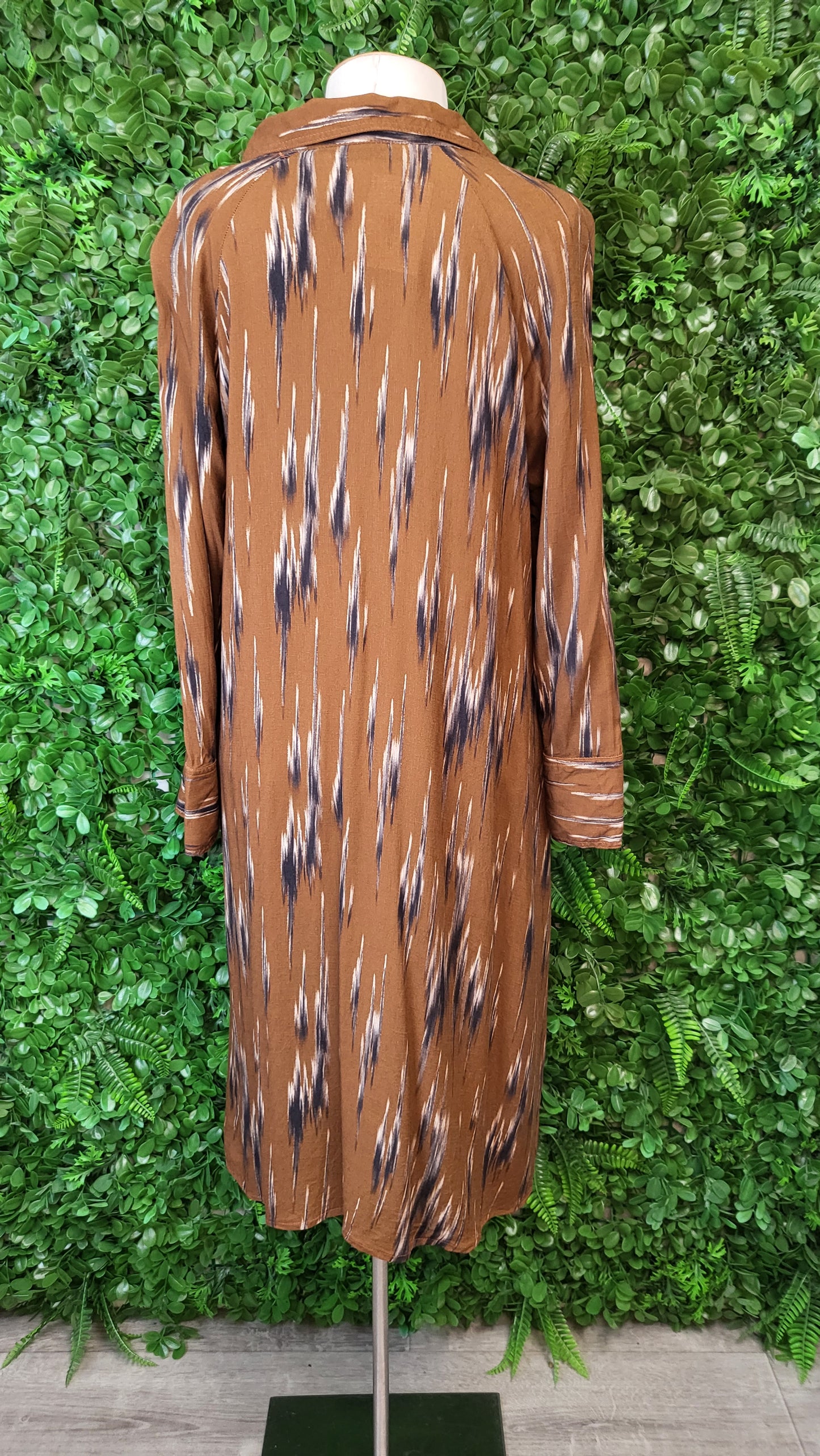 Zara Brown Shirt Dress (12)