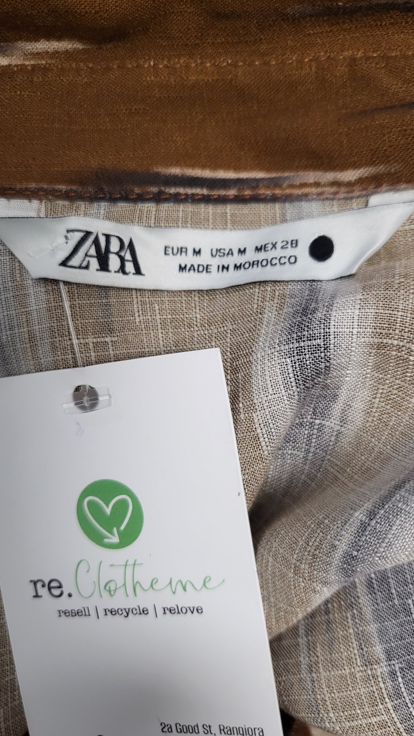 Zara Brown Shirt Dress (12)
