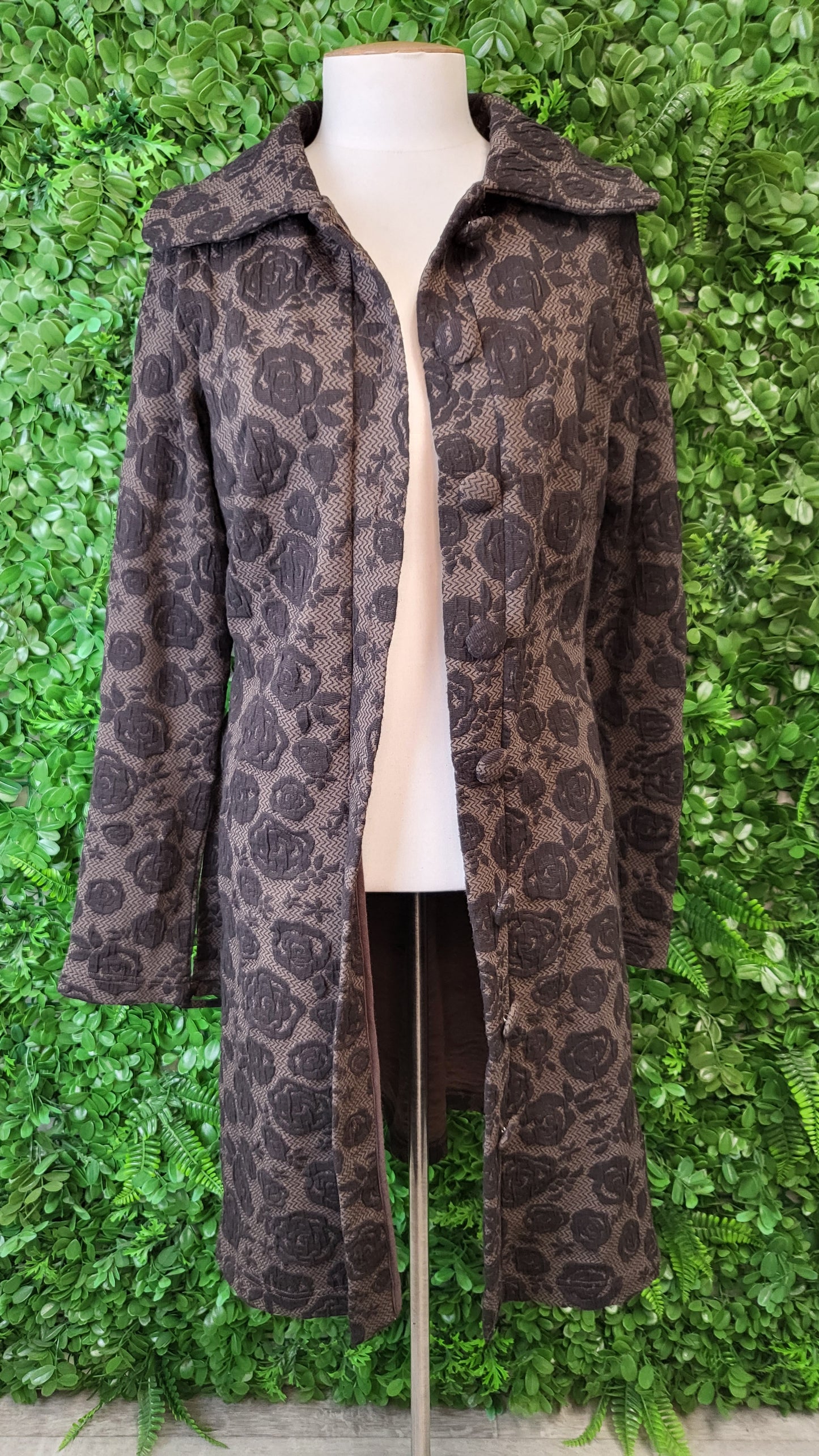 Metalicus Brown Floral Coat (10)
