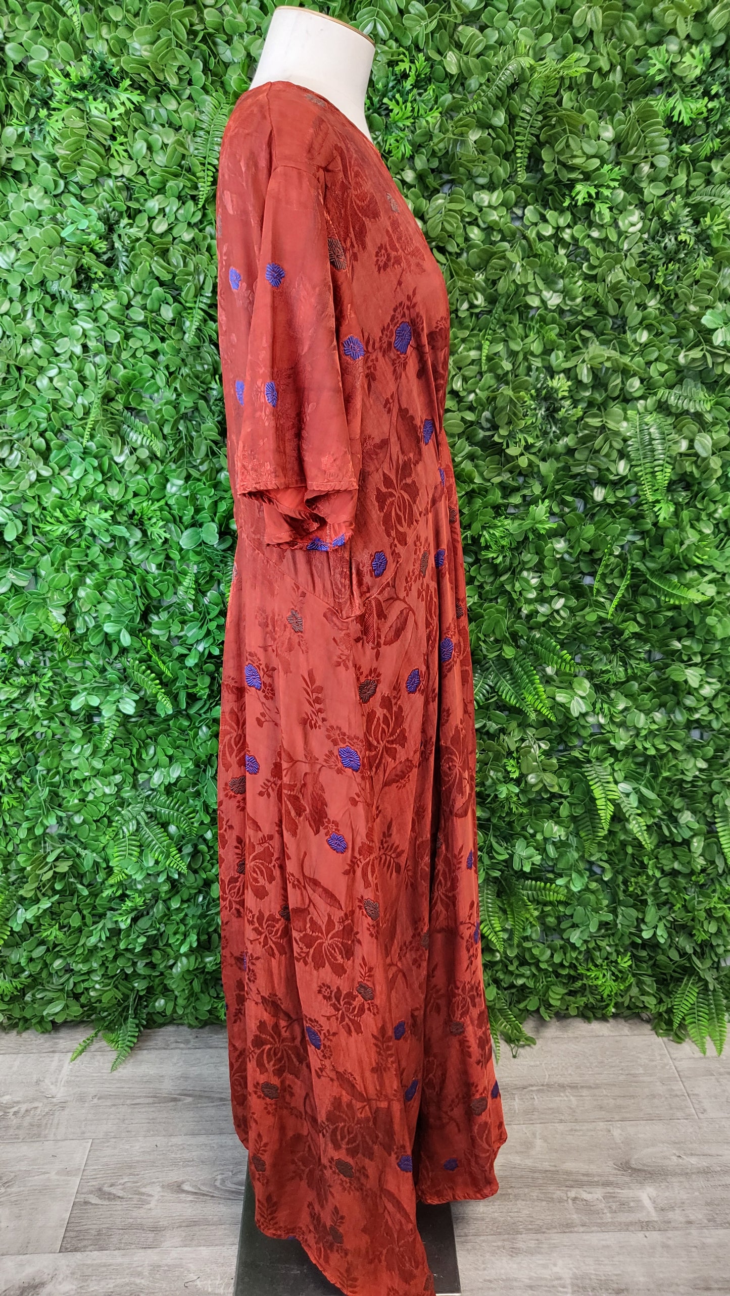 Annah Stretton Rust Embossed Dress (18)