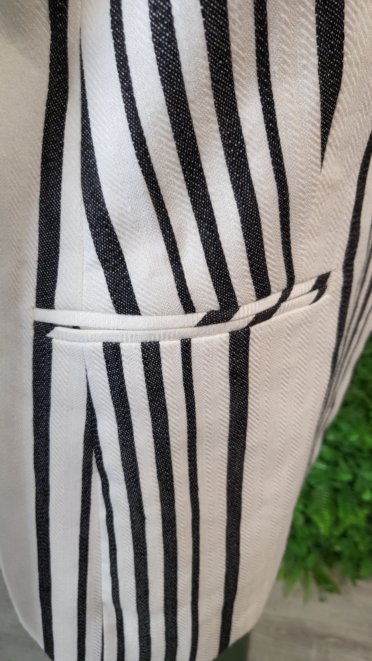 Witchery Black/White Linen Blend Blazer (10)