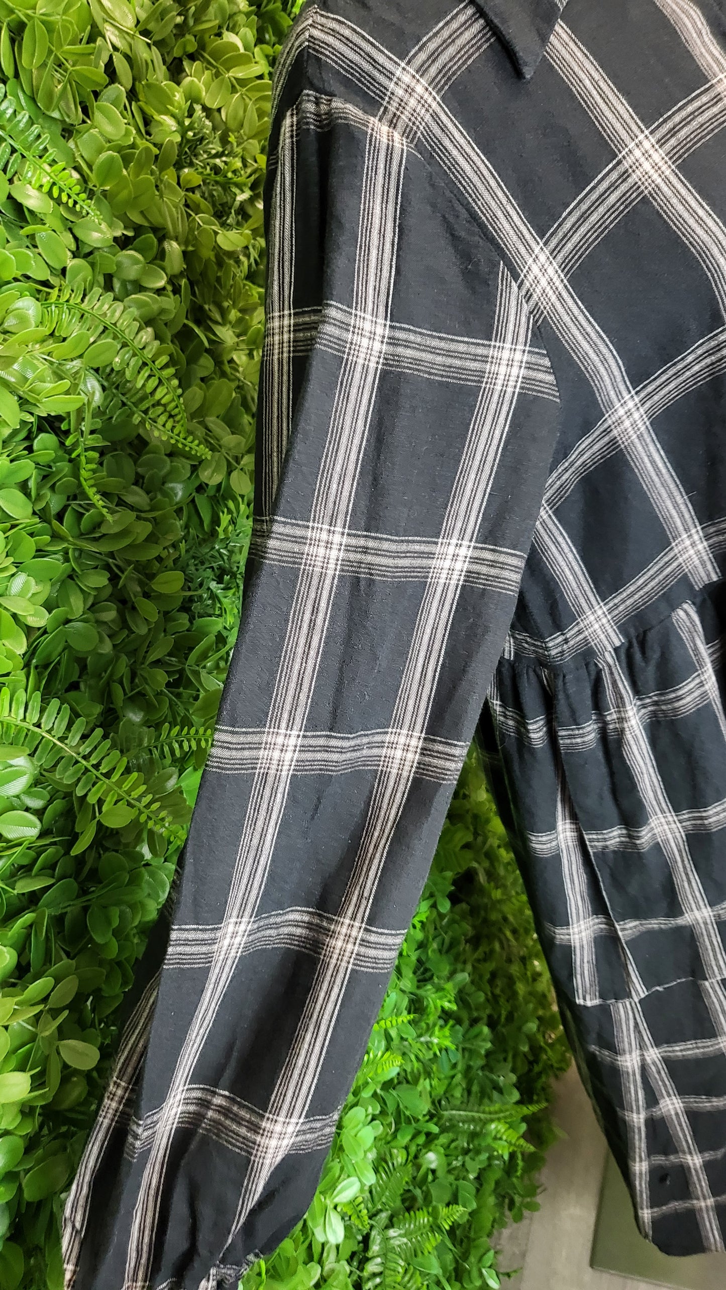 Thing Thing Check Linen Shirt Dress (14)