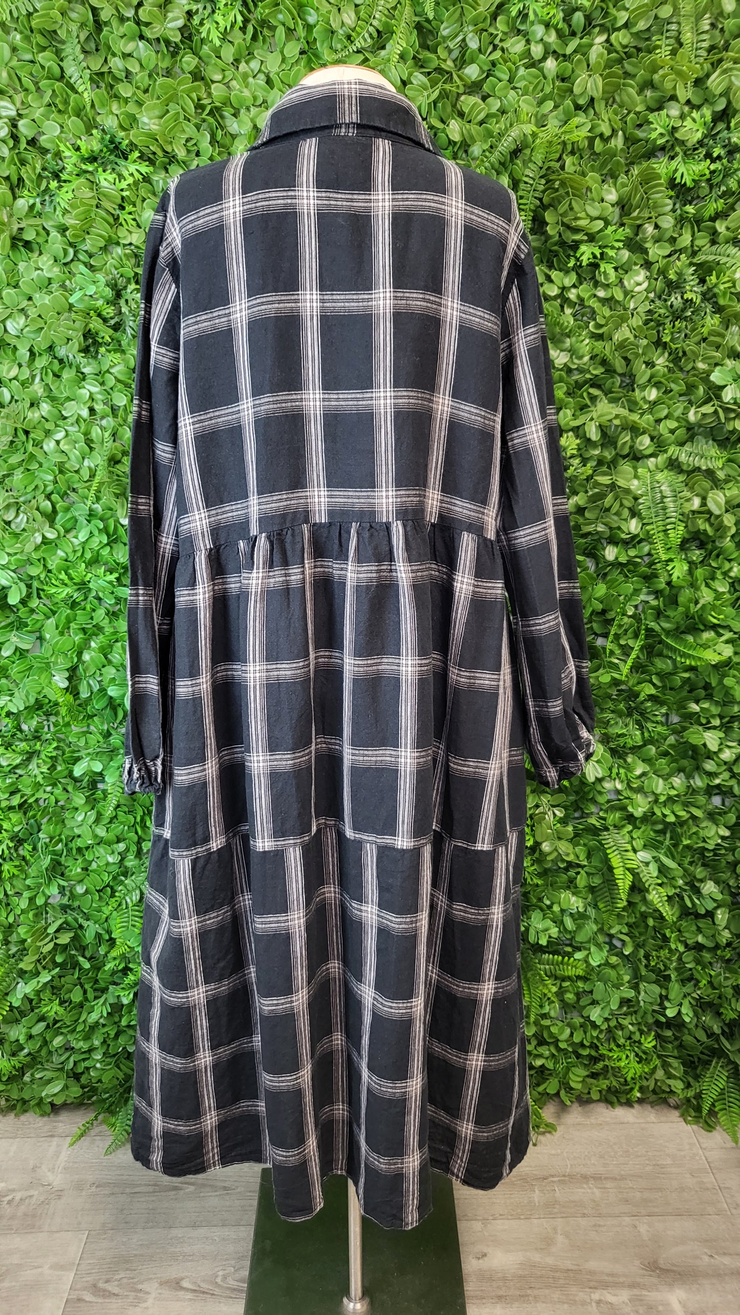 Thing Thing Check Linen Shirt Dress (14)