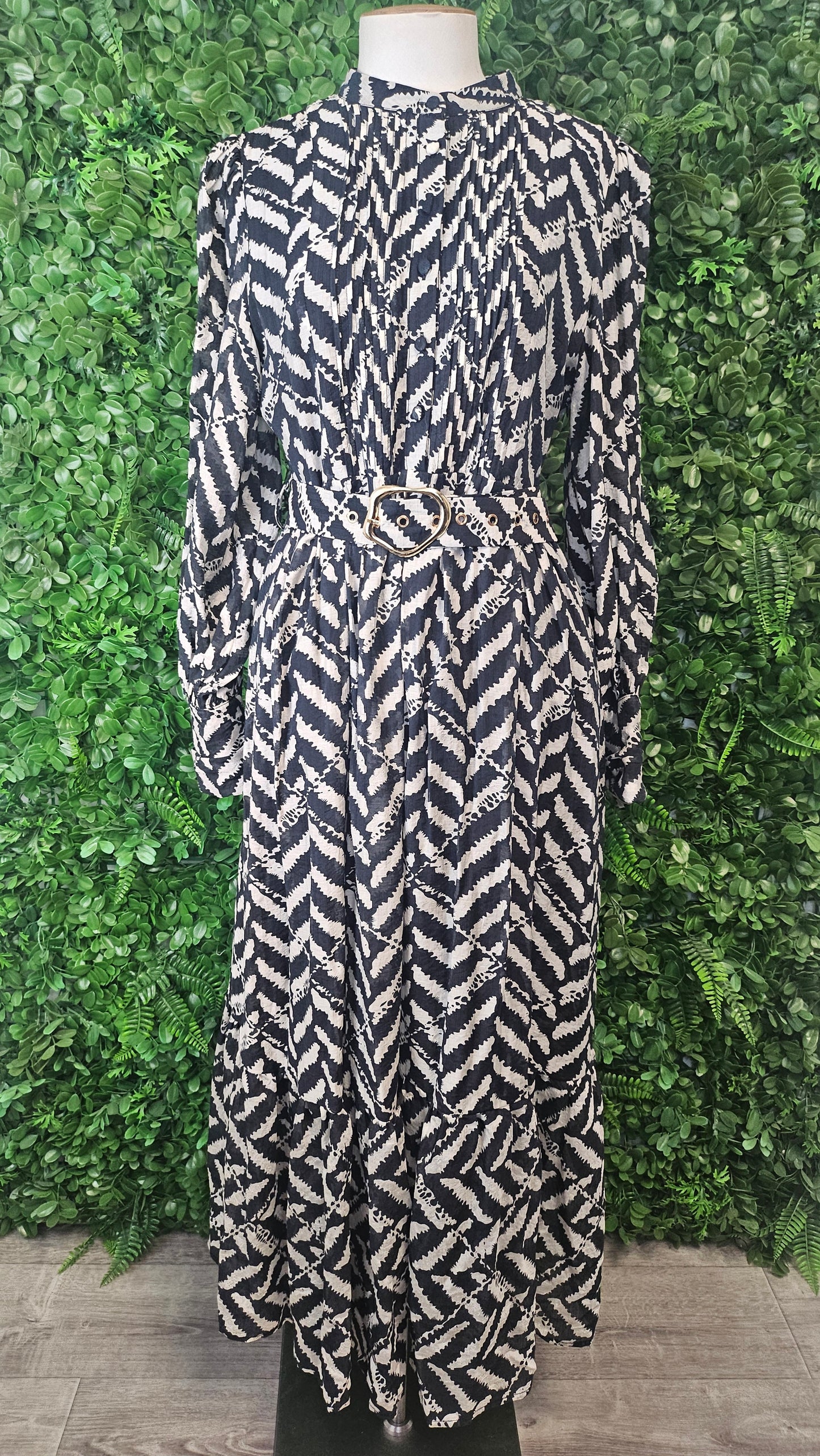 Halo & Hazard Multi Shirt Dress (10-12)