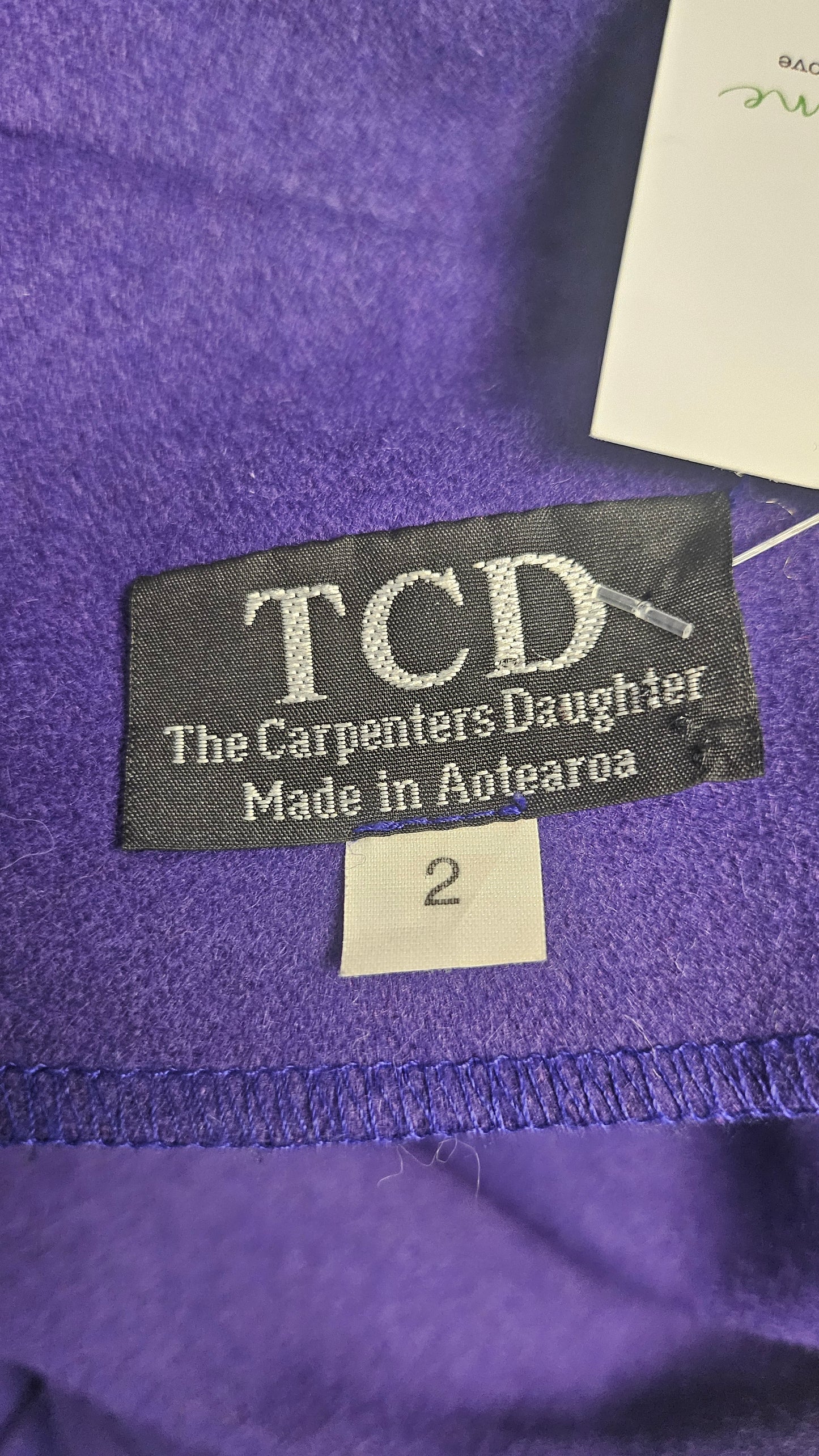 TCD Purple Wool Blend Coat (14-16)