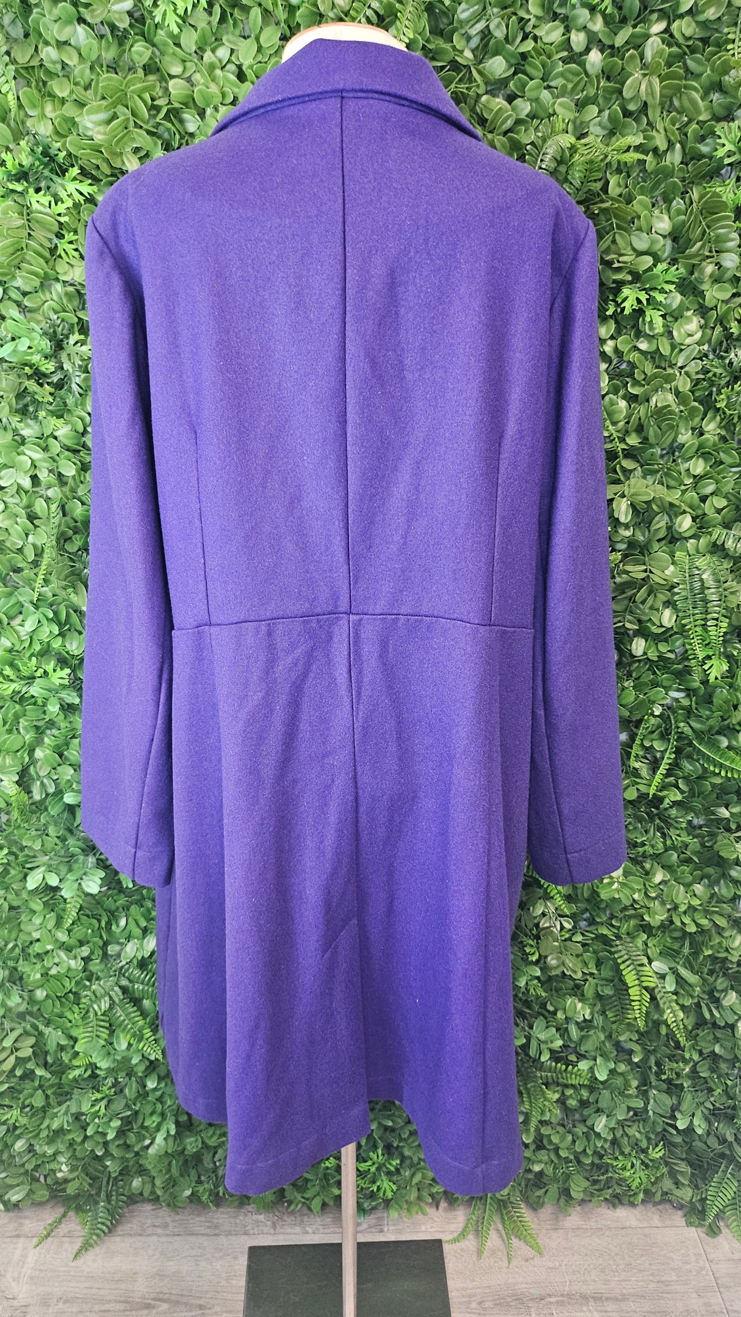 TCD Purple Wool Blend Coat (14-16)