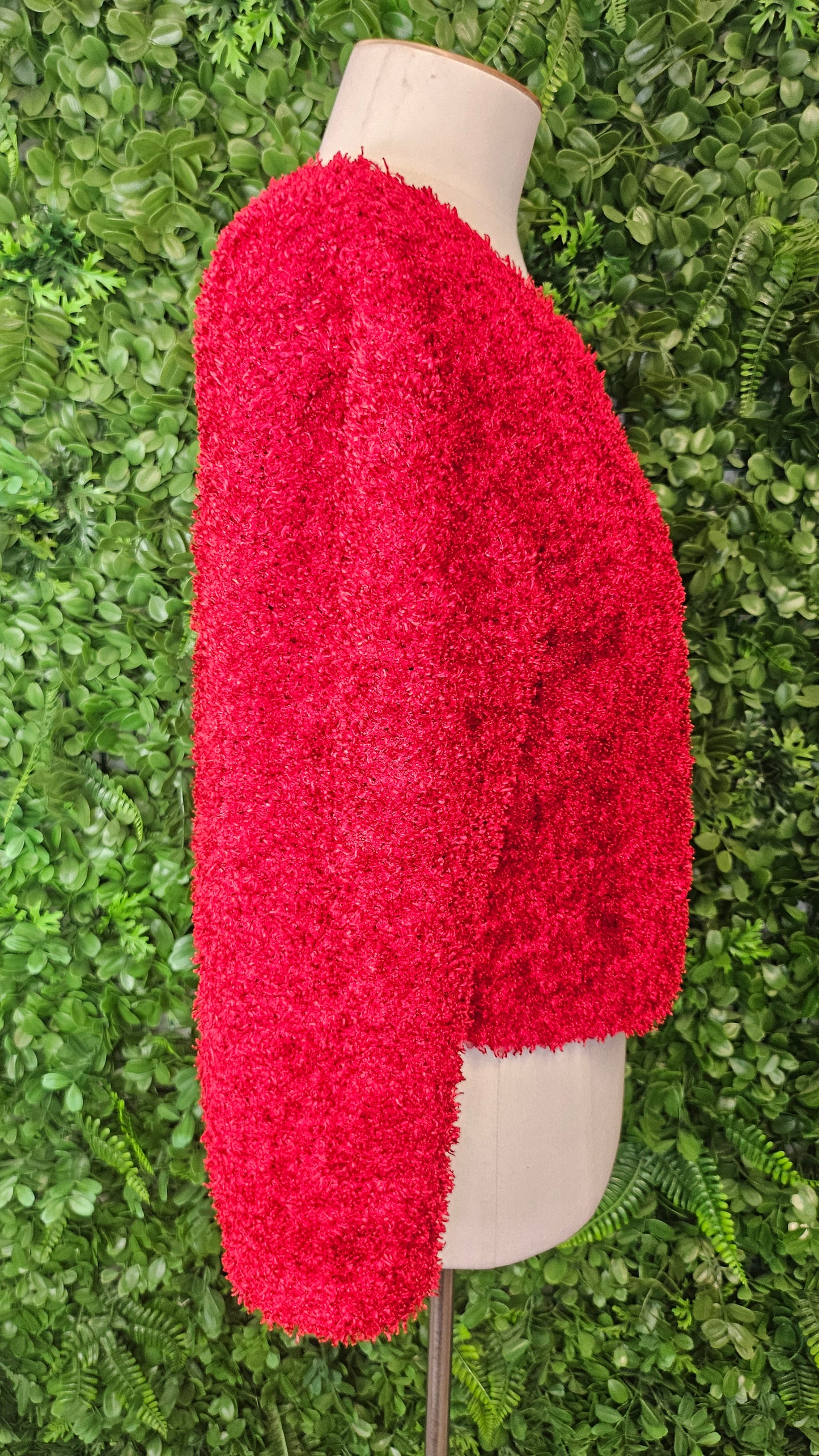 Annah Stretton Red Boucle Cardi Knit (10-12)