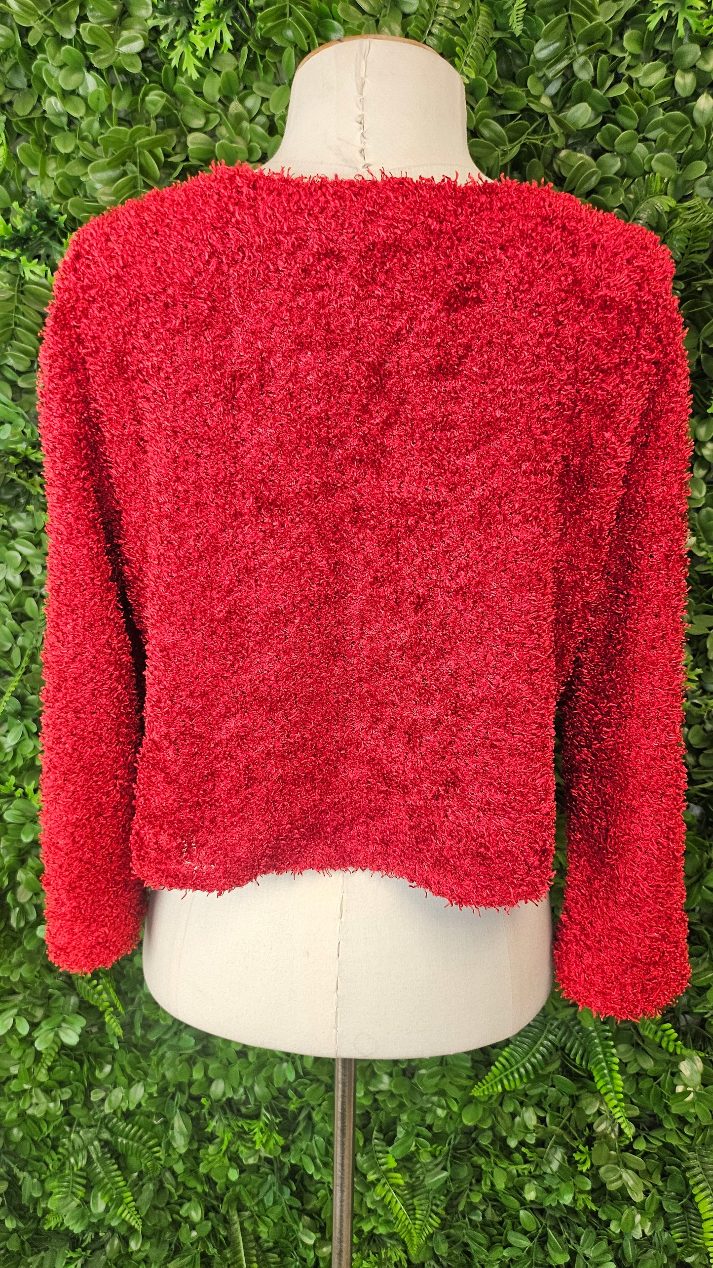 Annah Stretton Red Boucle Cardi Knit (10-12)