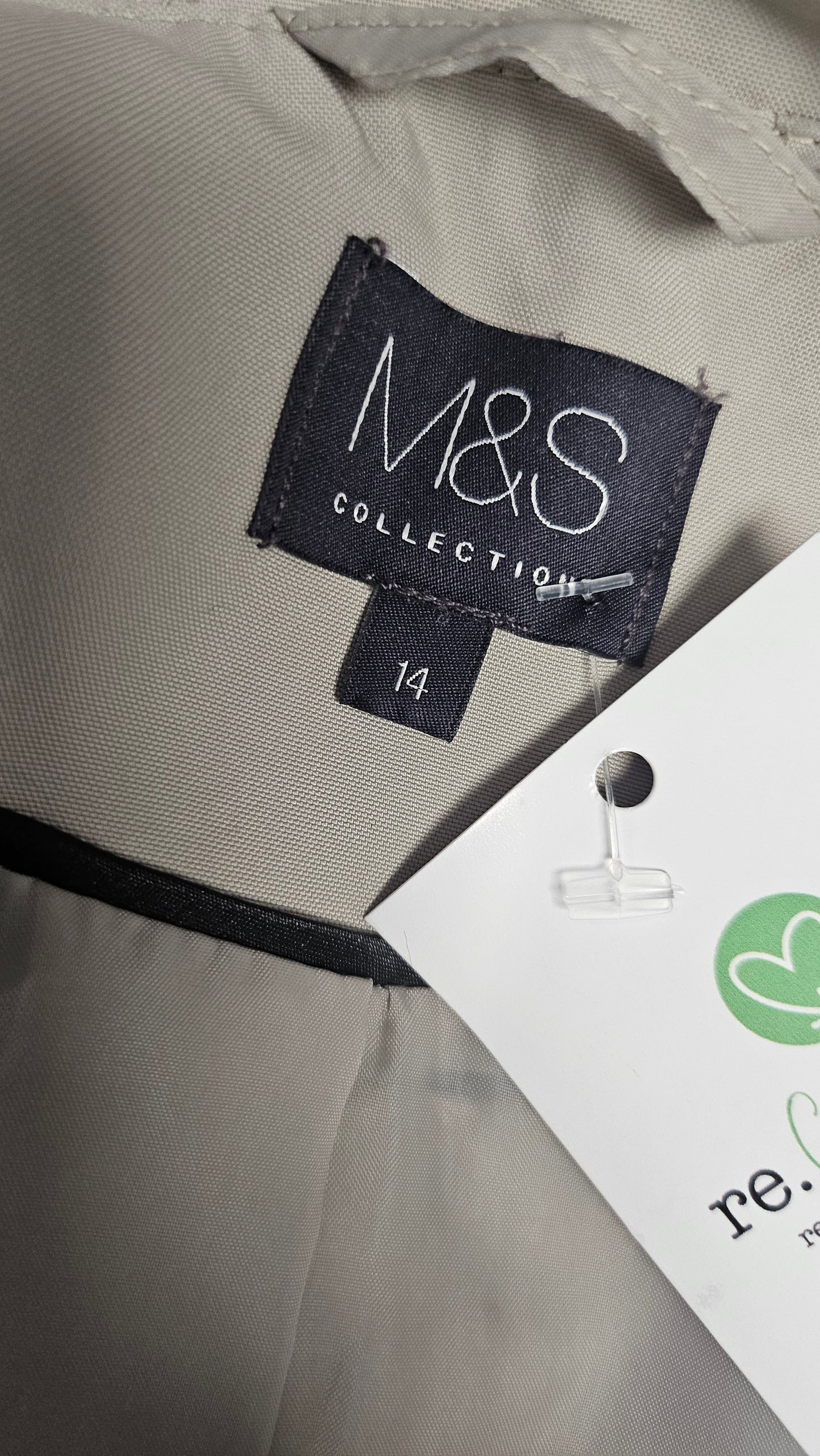 M&S Neutral Cropped Trench Coat (14)