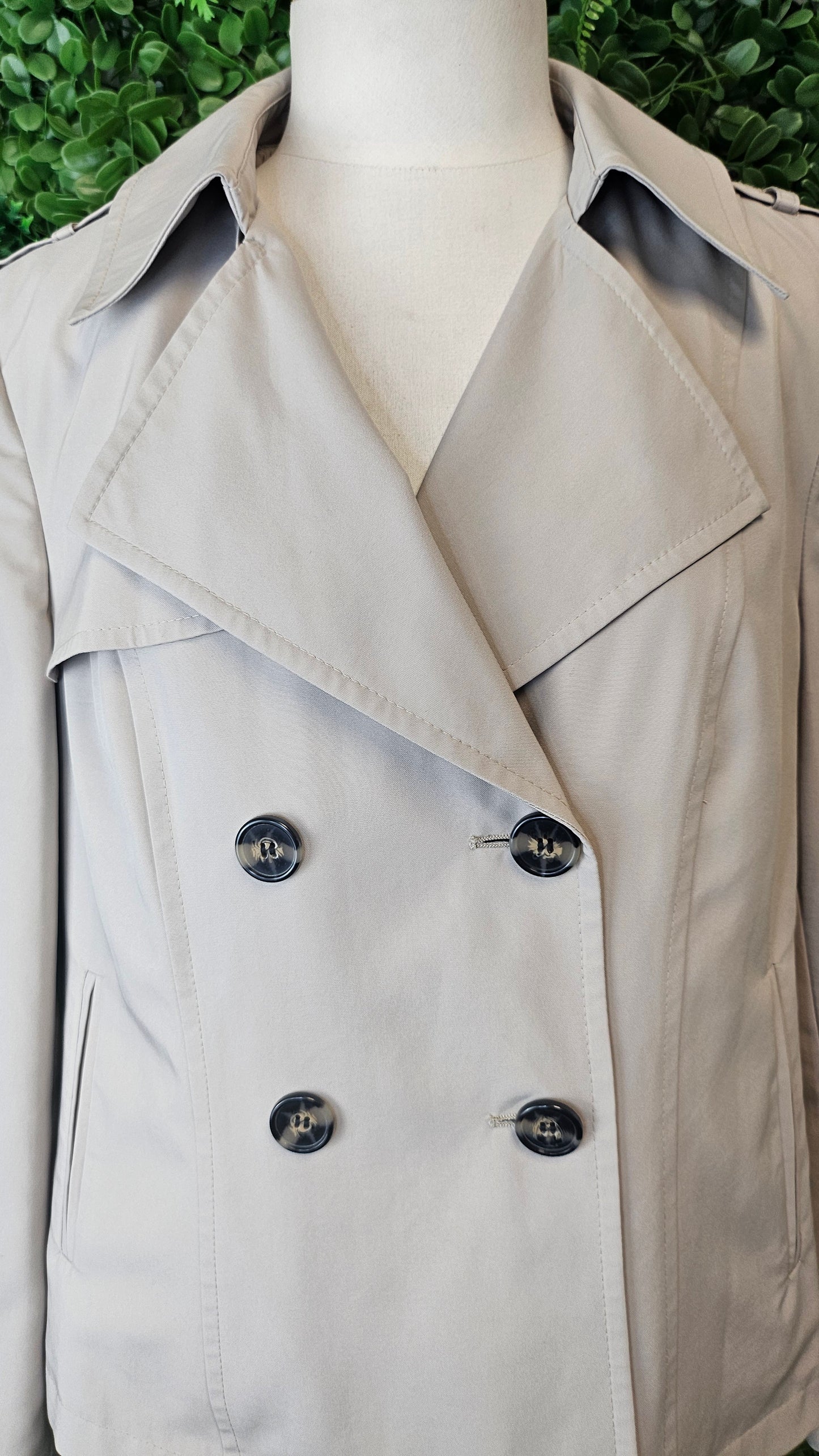 M&S Neutral Cropped Trench Coat (14)