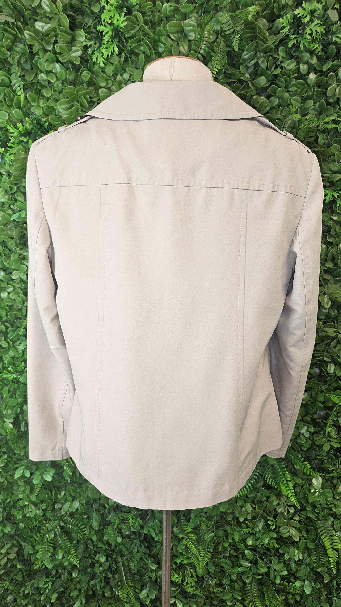 M&S Neutral Cropped Trench Coat (14)