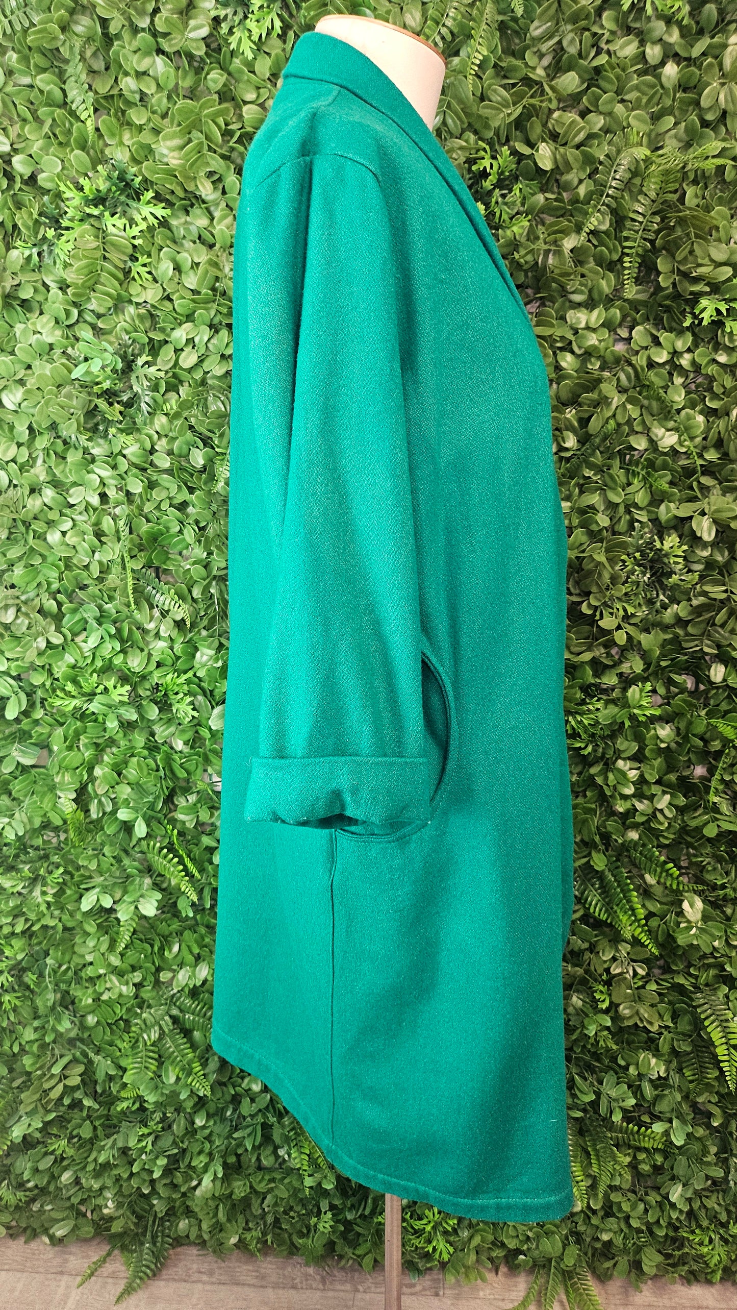Jaclyn M Emerald Green Wool Blend Coat (10/12)
