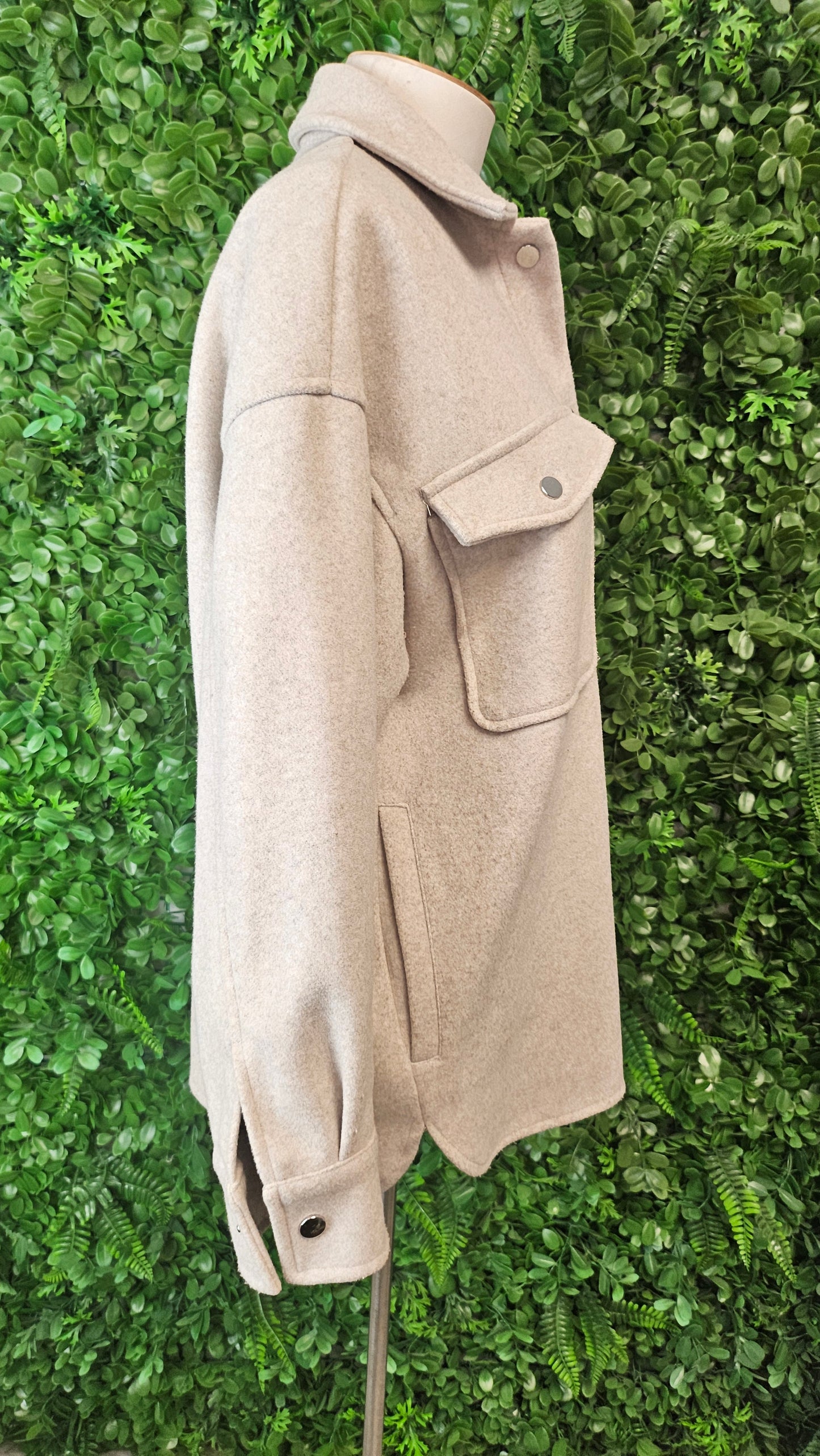 Zara Beige Shacket (10-12)