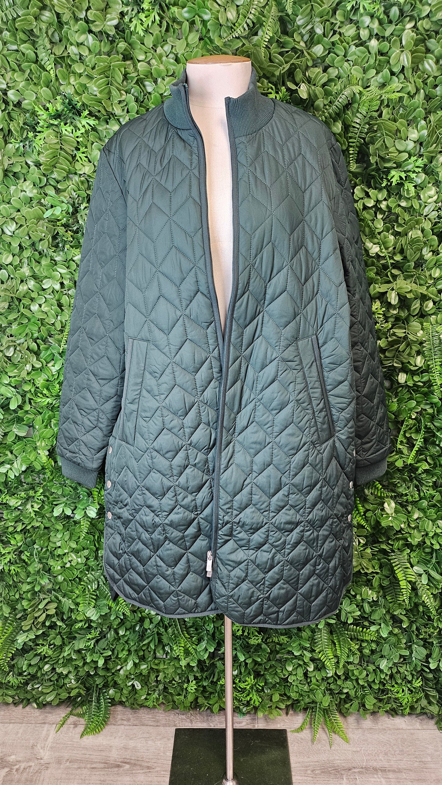 Ilse Jacobsen Green Quilted Jacket (14)