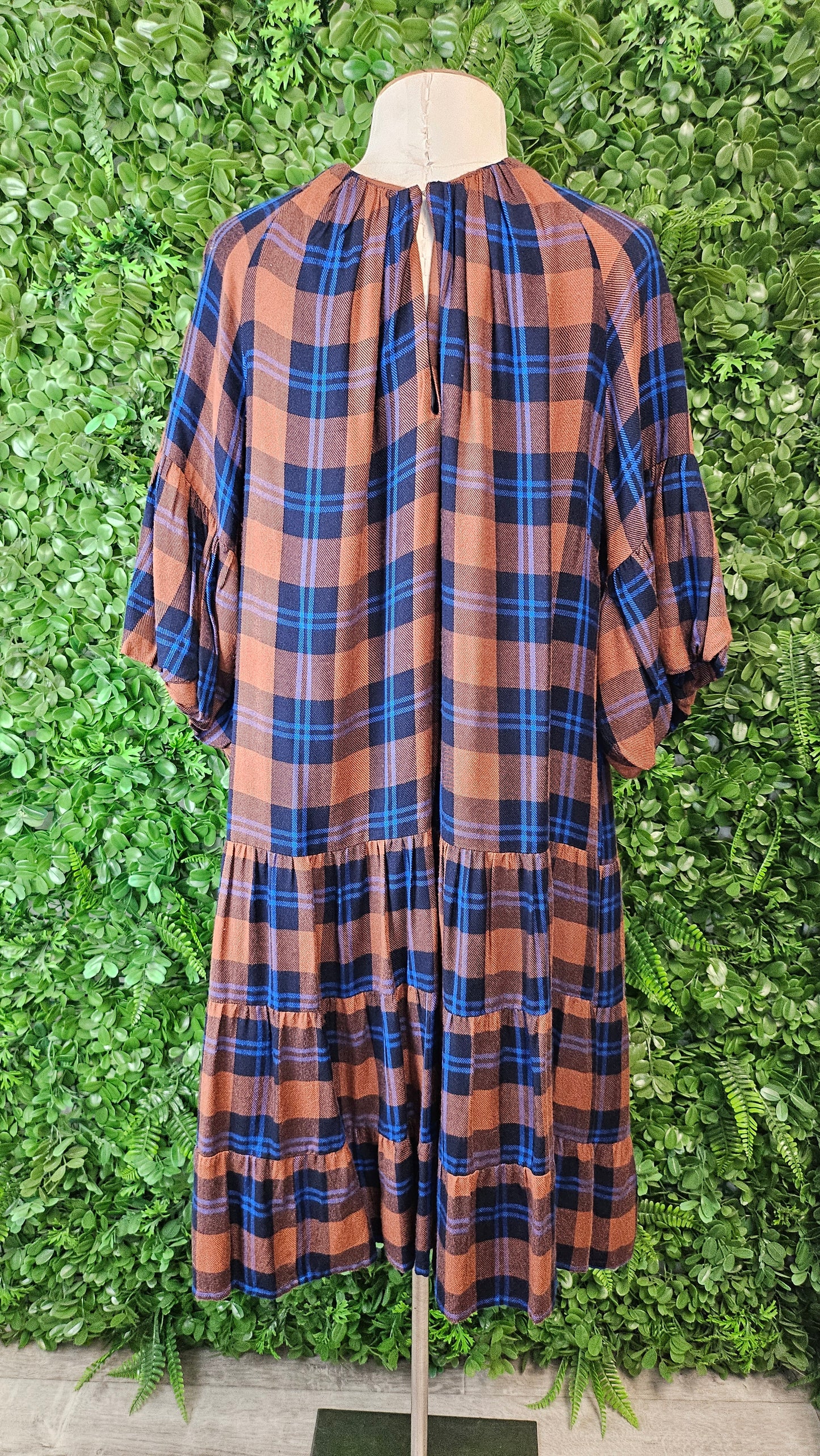 Boom Shankar Multi Check Dress (12)