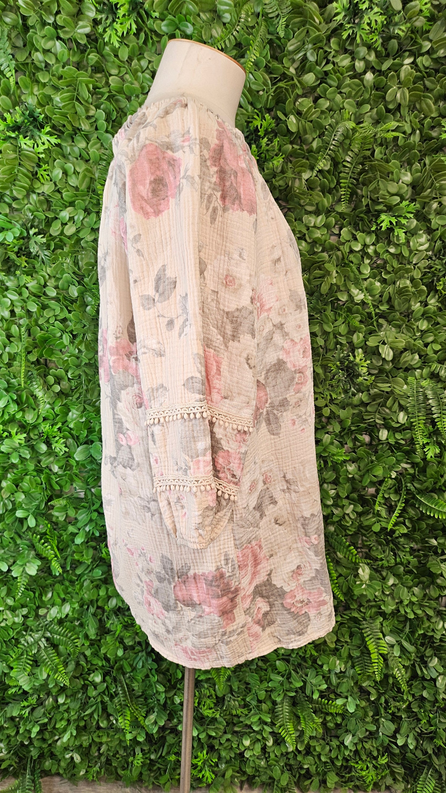 Helga May Floral Boho Top (14-16)