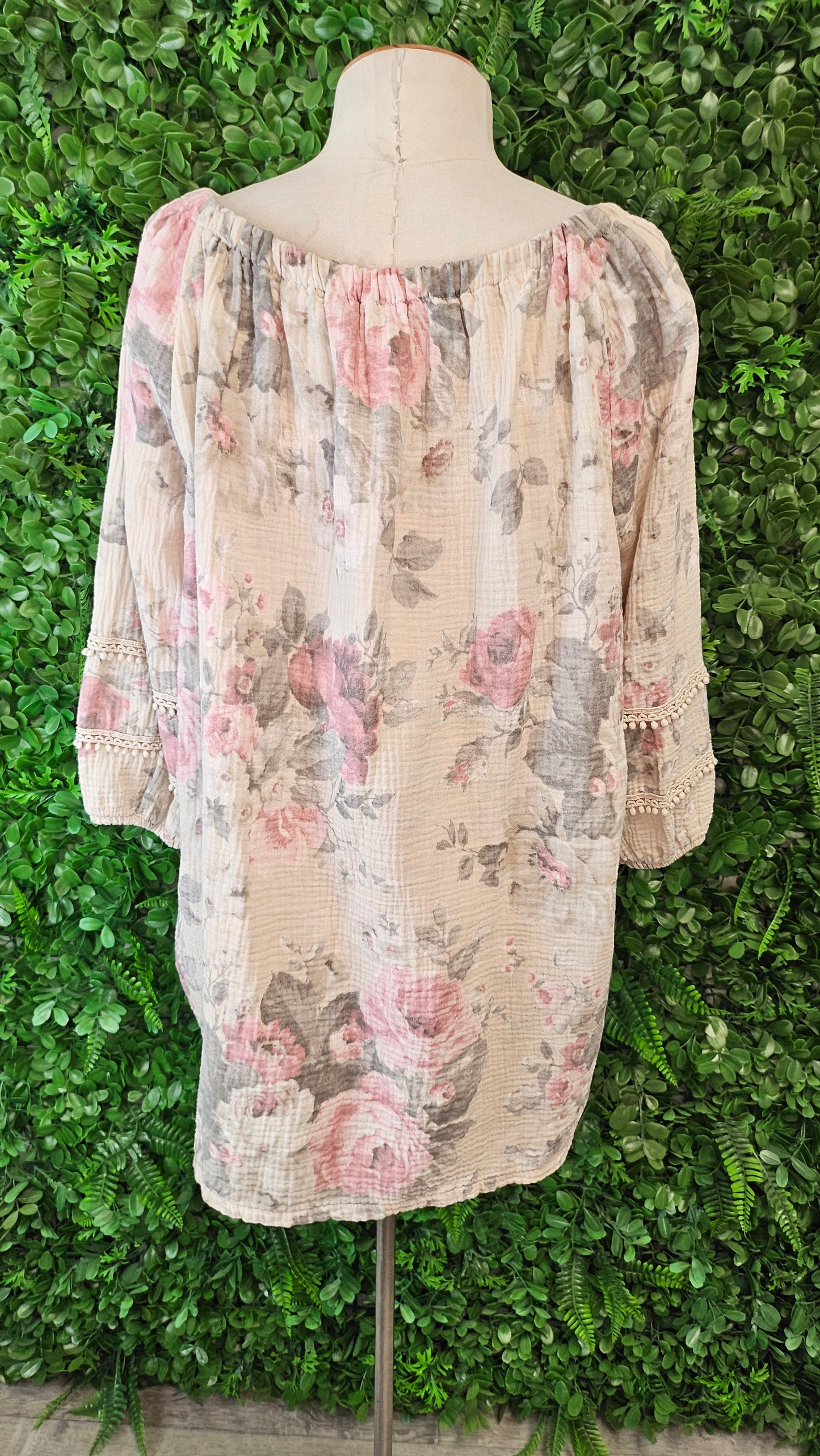 Helga May Floral Boho Top (14-16)