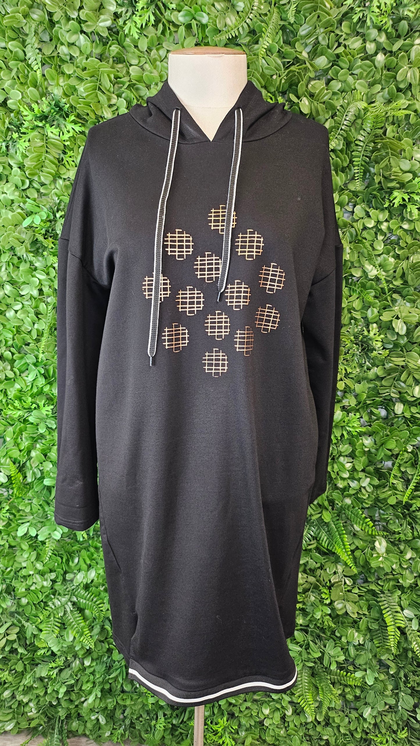 Zafina Black Hoodie Dress (12)