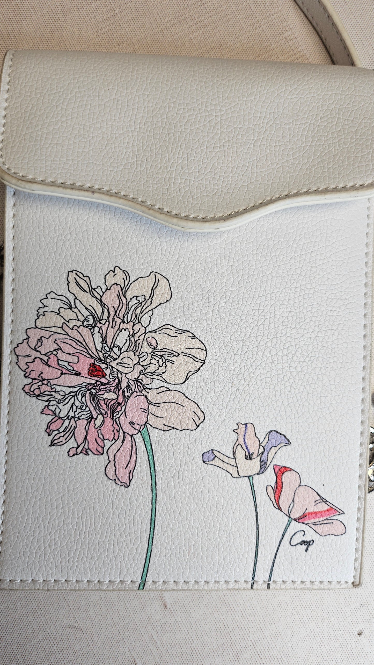 Coop White Chain Chance Crossbody
