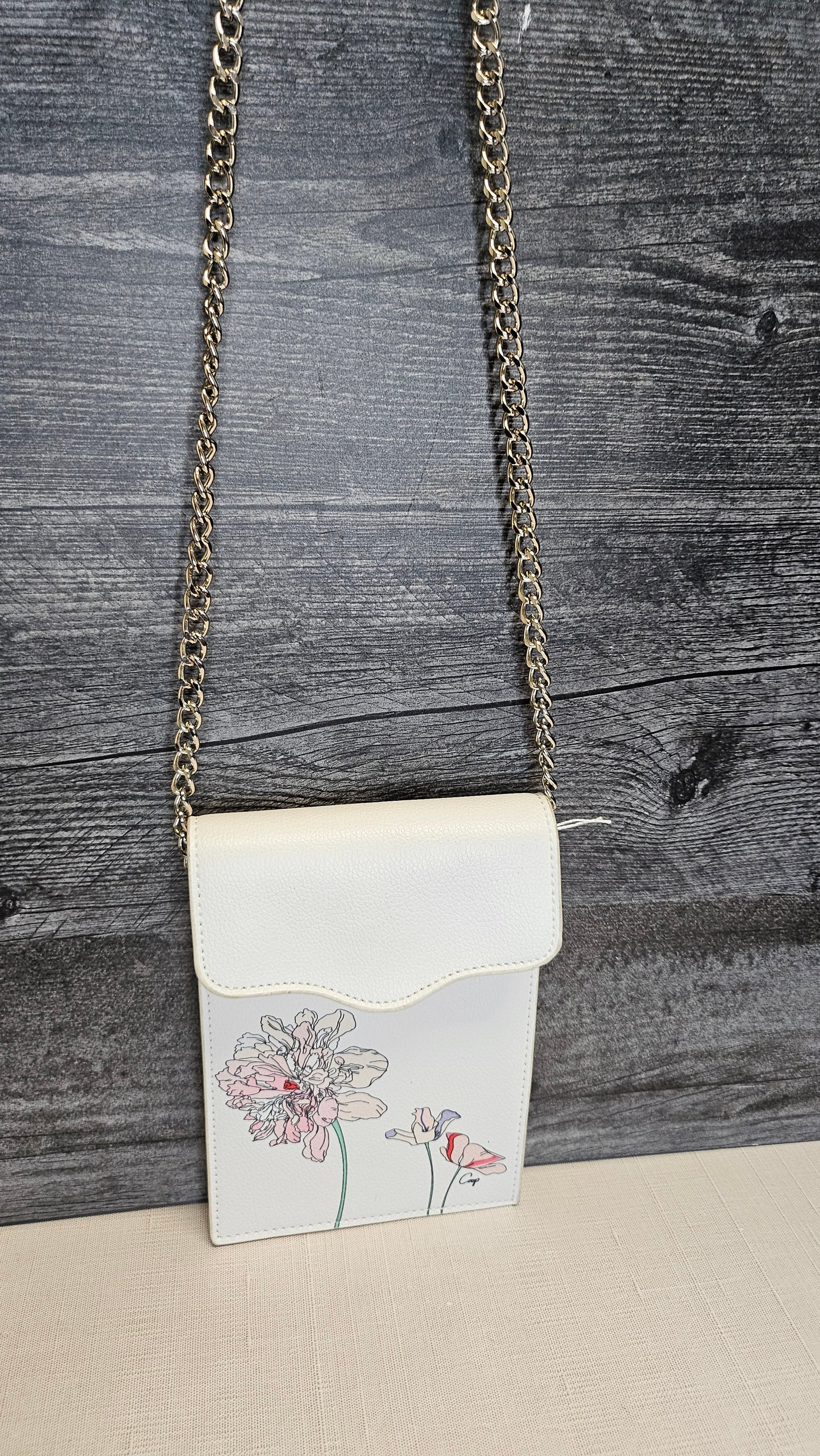 Coop White Chain Chance Crossbody