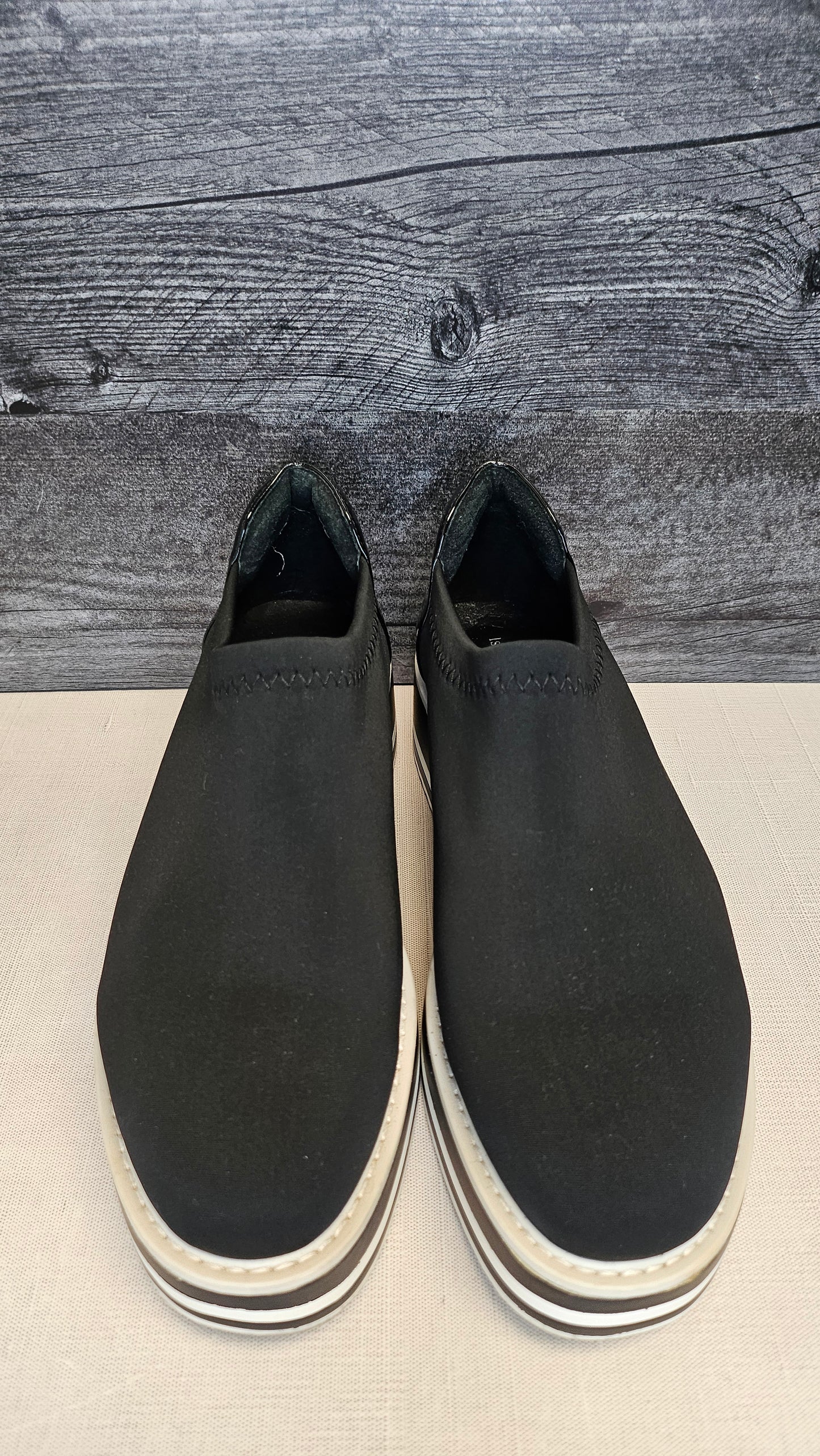 Isabella Anselmi Black/White Virginia Chunky Flat (40)