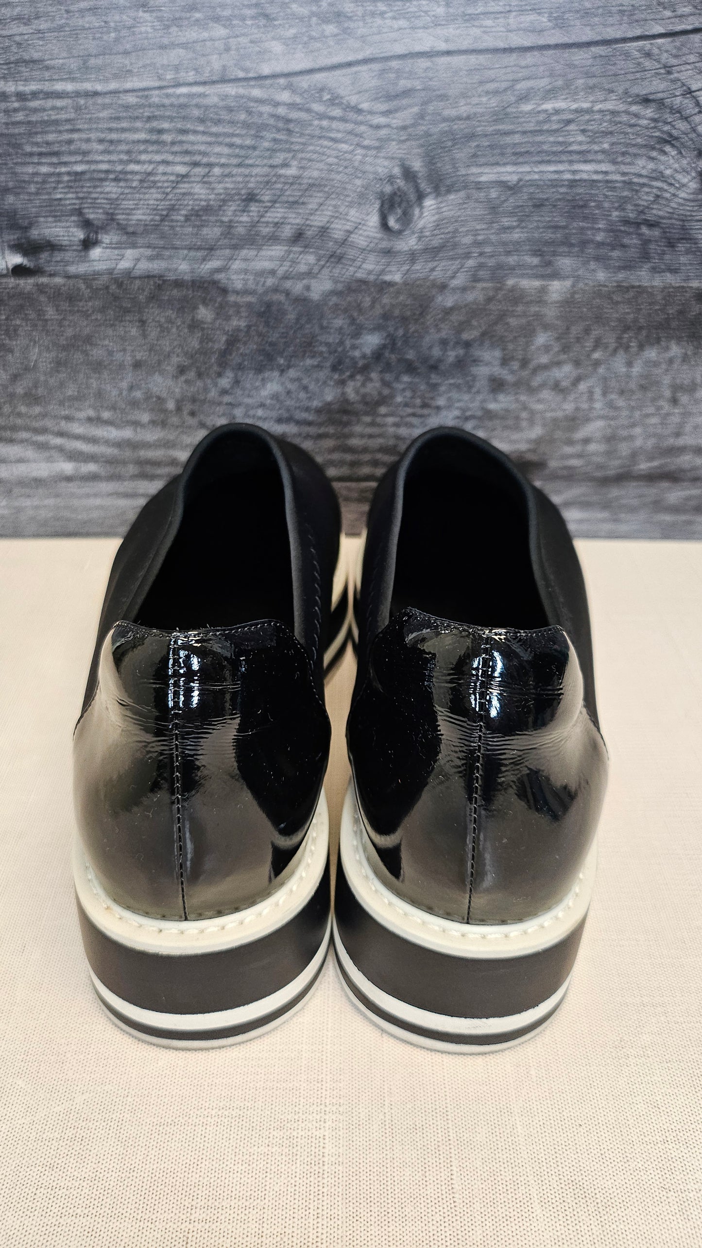 Isabella Anselmi Black/White Virginia Chunky Flat (40)