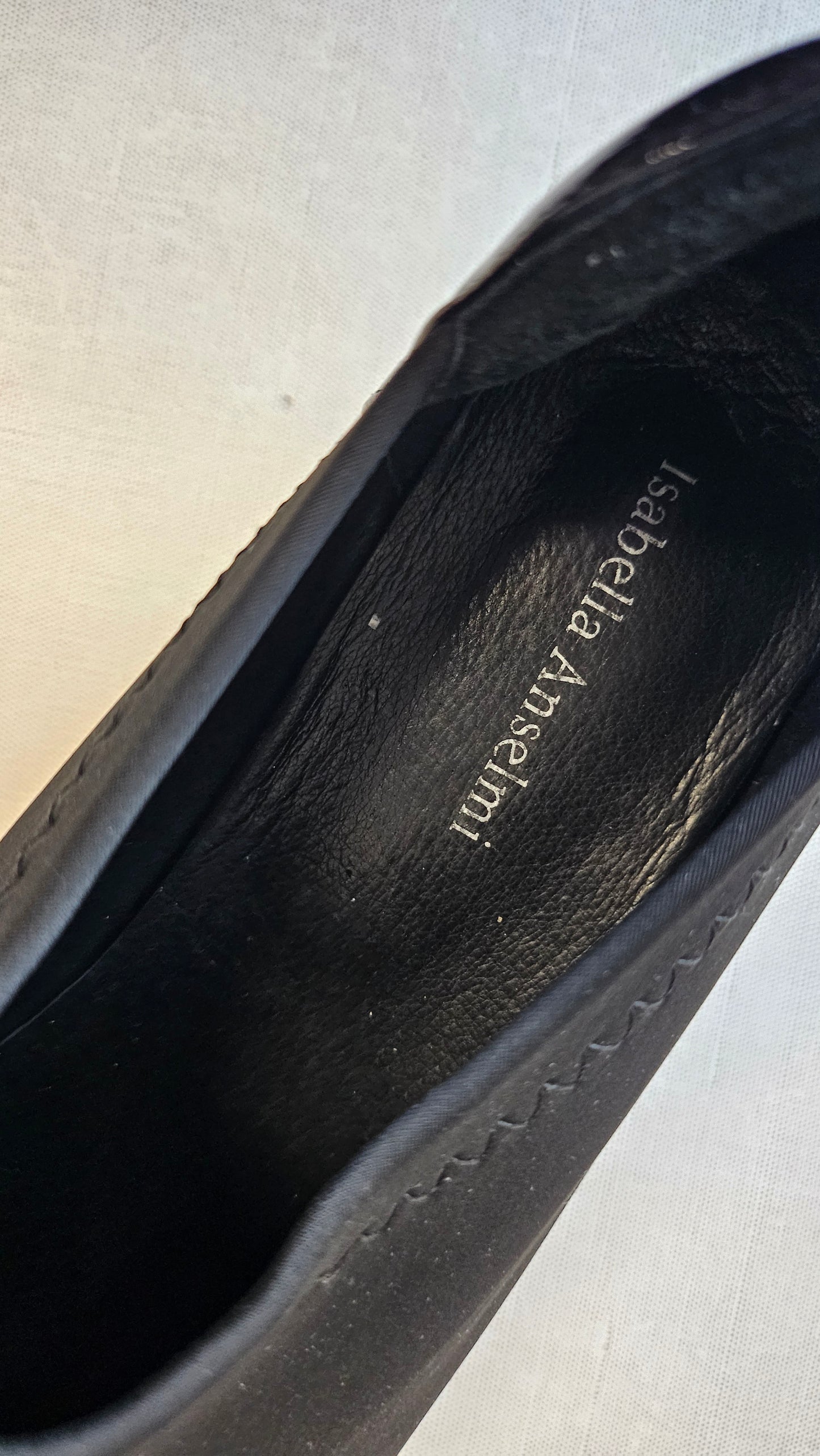Isabella Anselmi Black/White Virginia Chunky Flat (40)