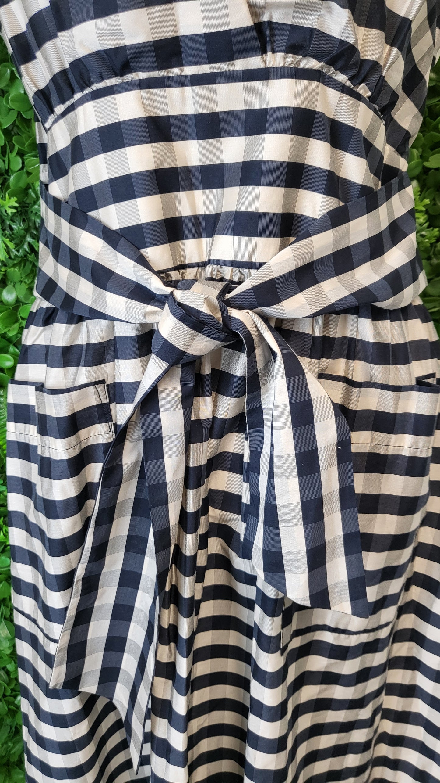 Siren Check Tie Waist Dress (8)