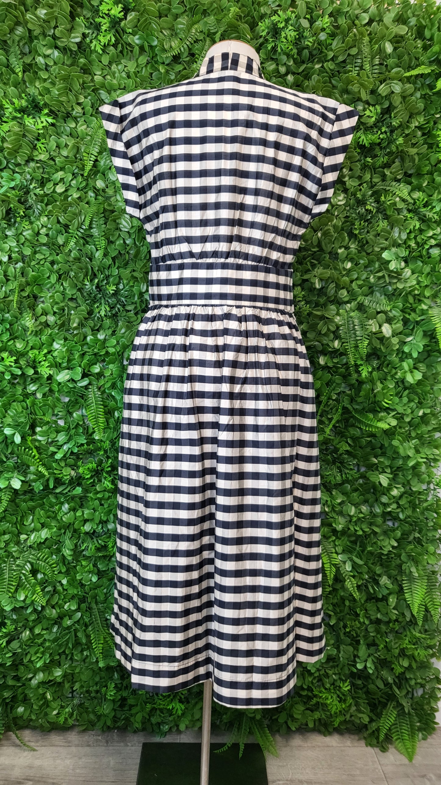 Siren Check Tie Waist Dress (8)