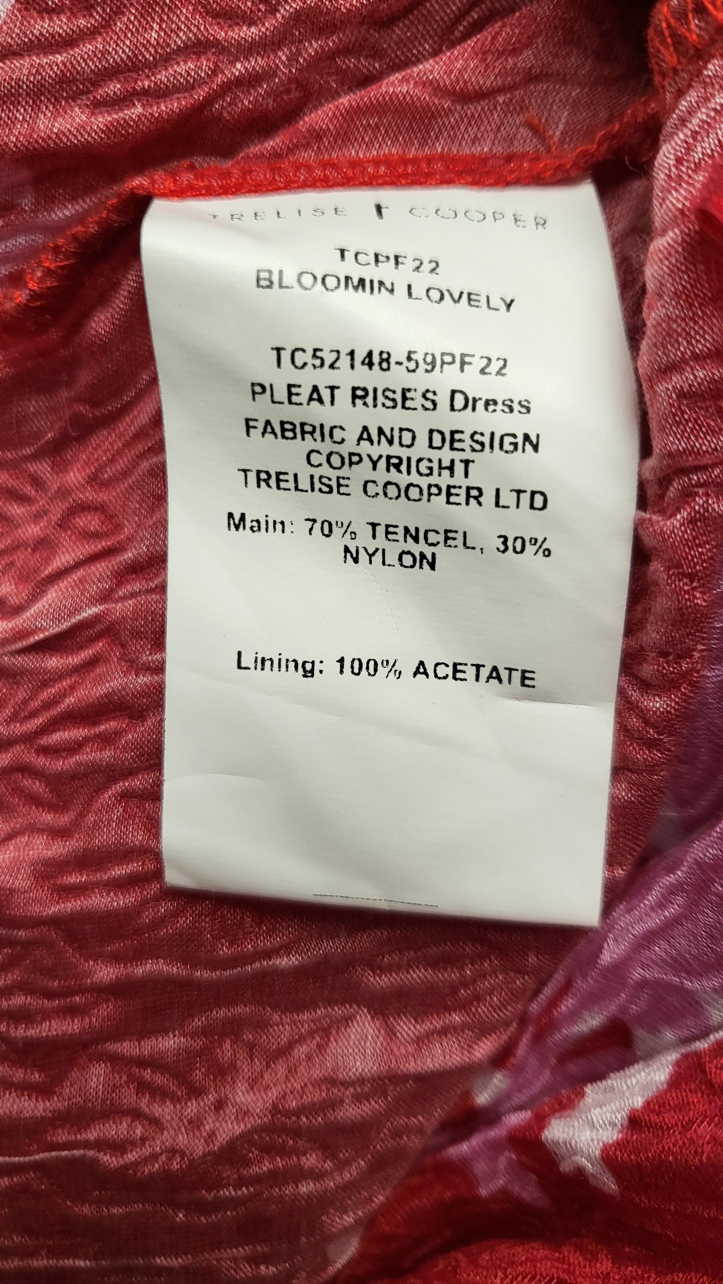 Trelise Cooper Floral Pleat Rises Dress (8-12)