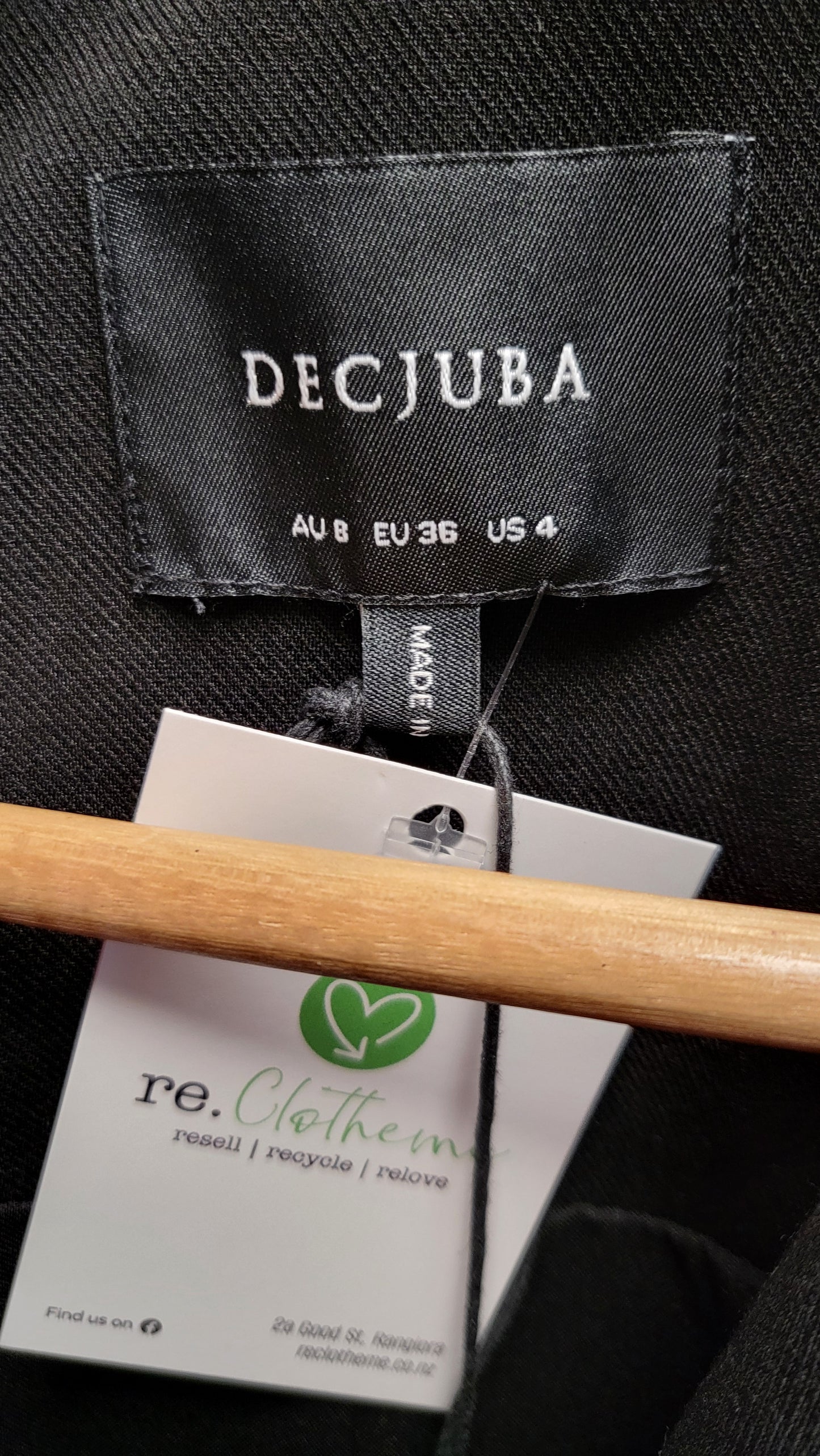 Decjuba Black Eloise Trench BNWT (8-10)