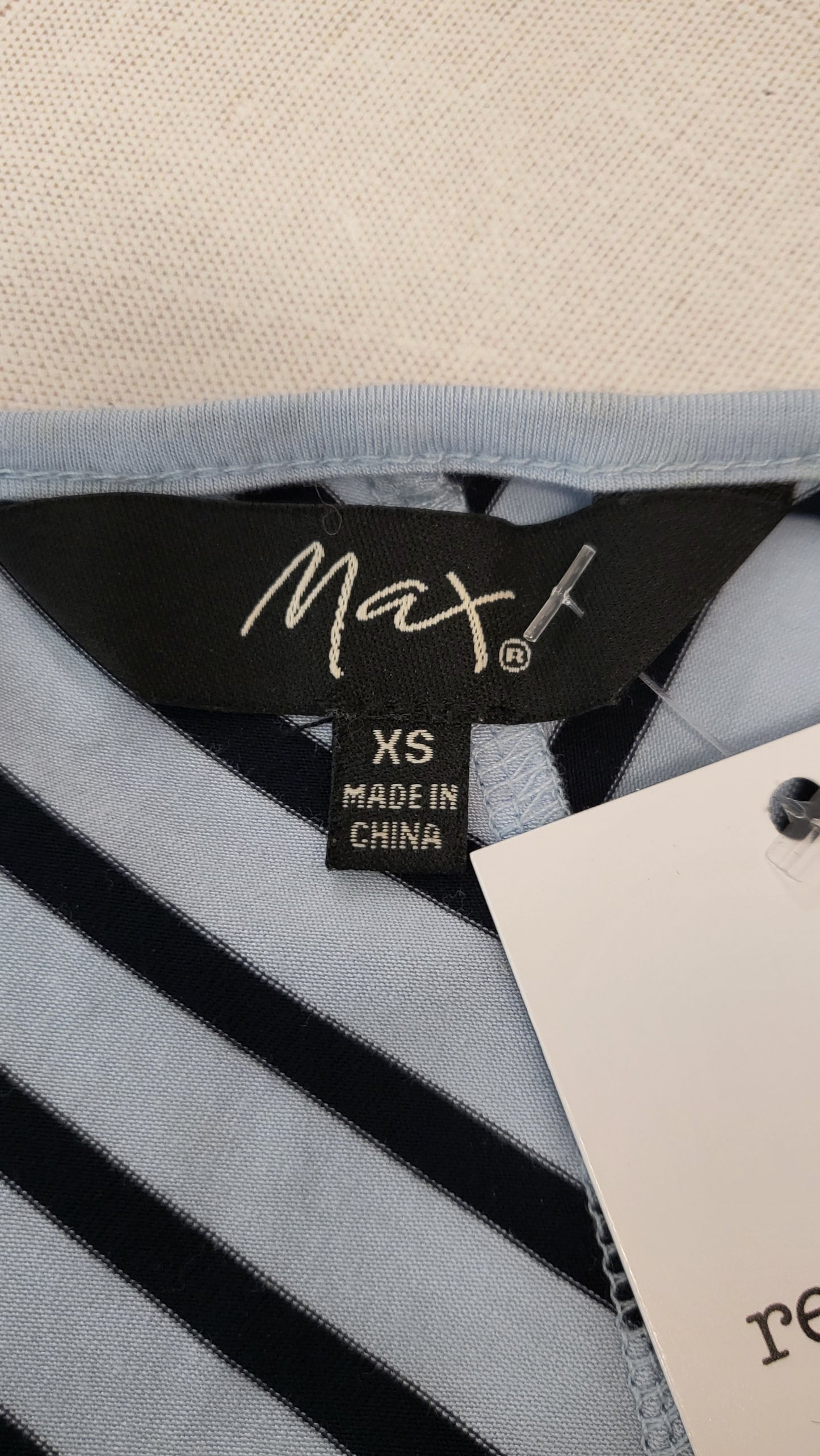 Max Blue Chevron Stripe Top (8-10)