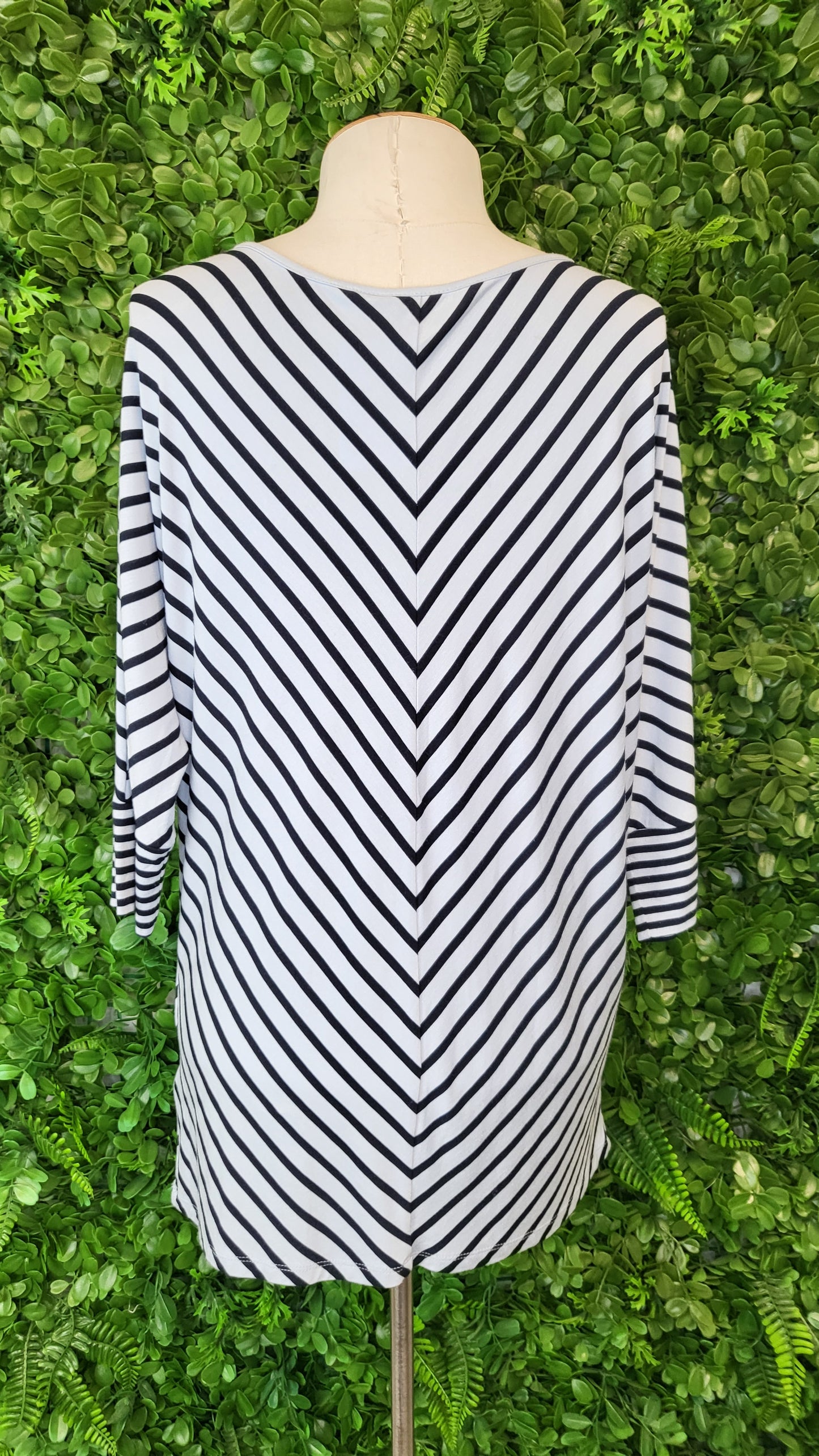 Max Blue Chevron Stripe Top (8-10)