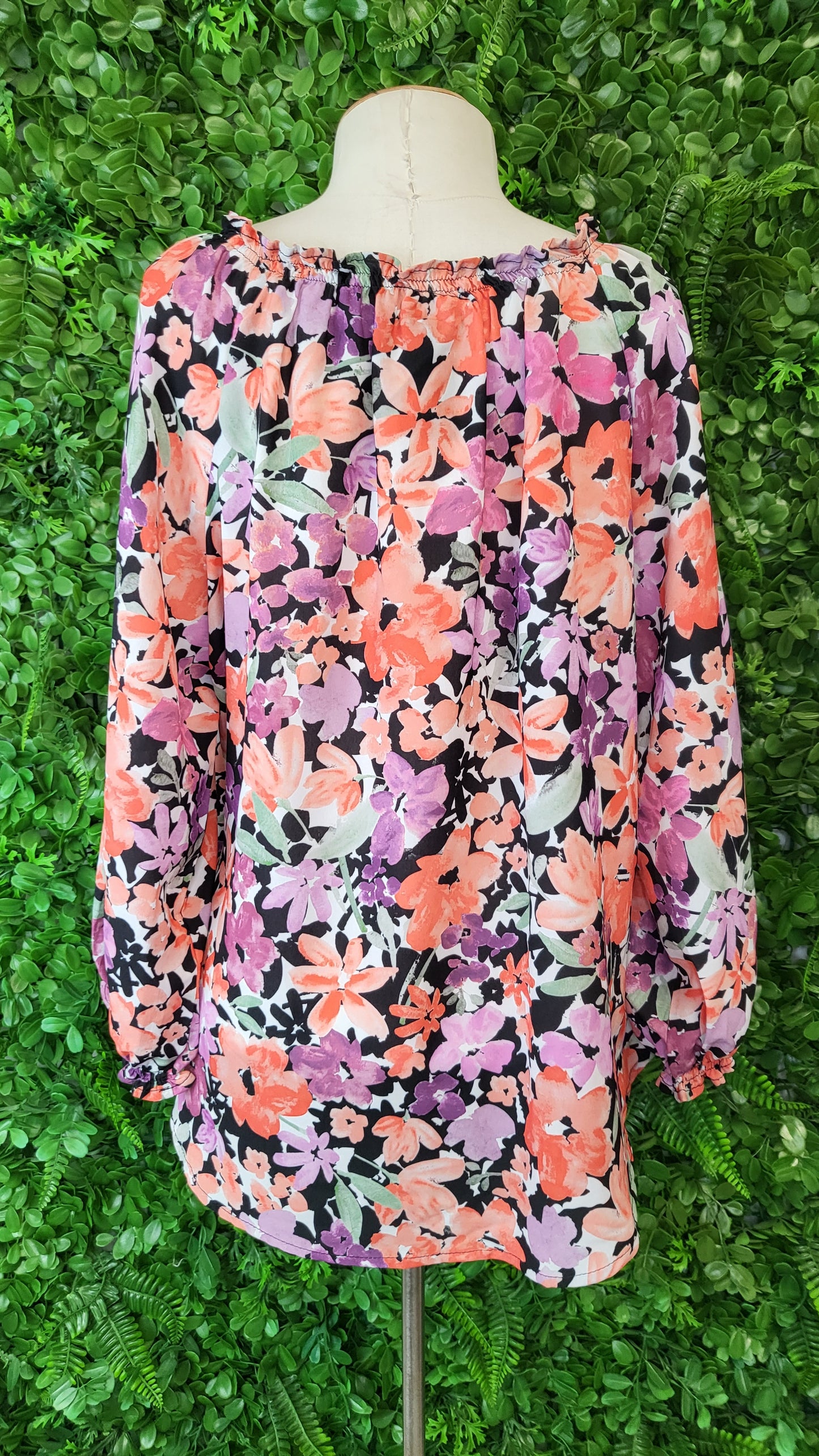 Jaclyn M Multi Floral Top (14)