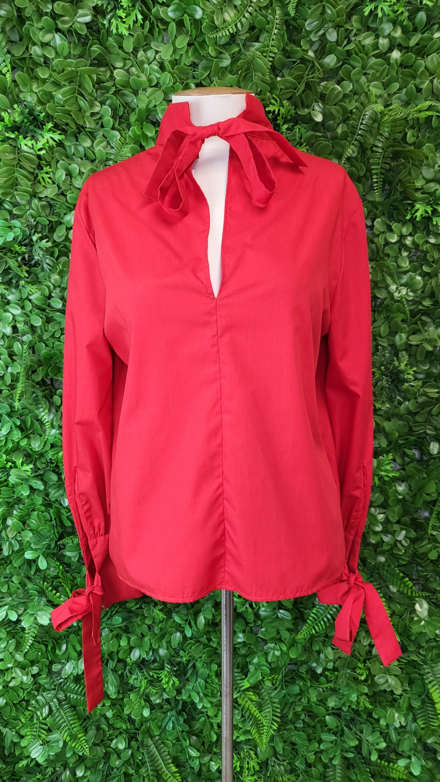Topshop Red Tie Top (12)