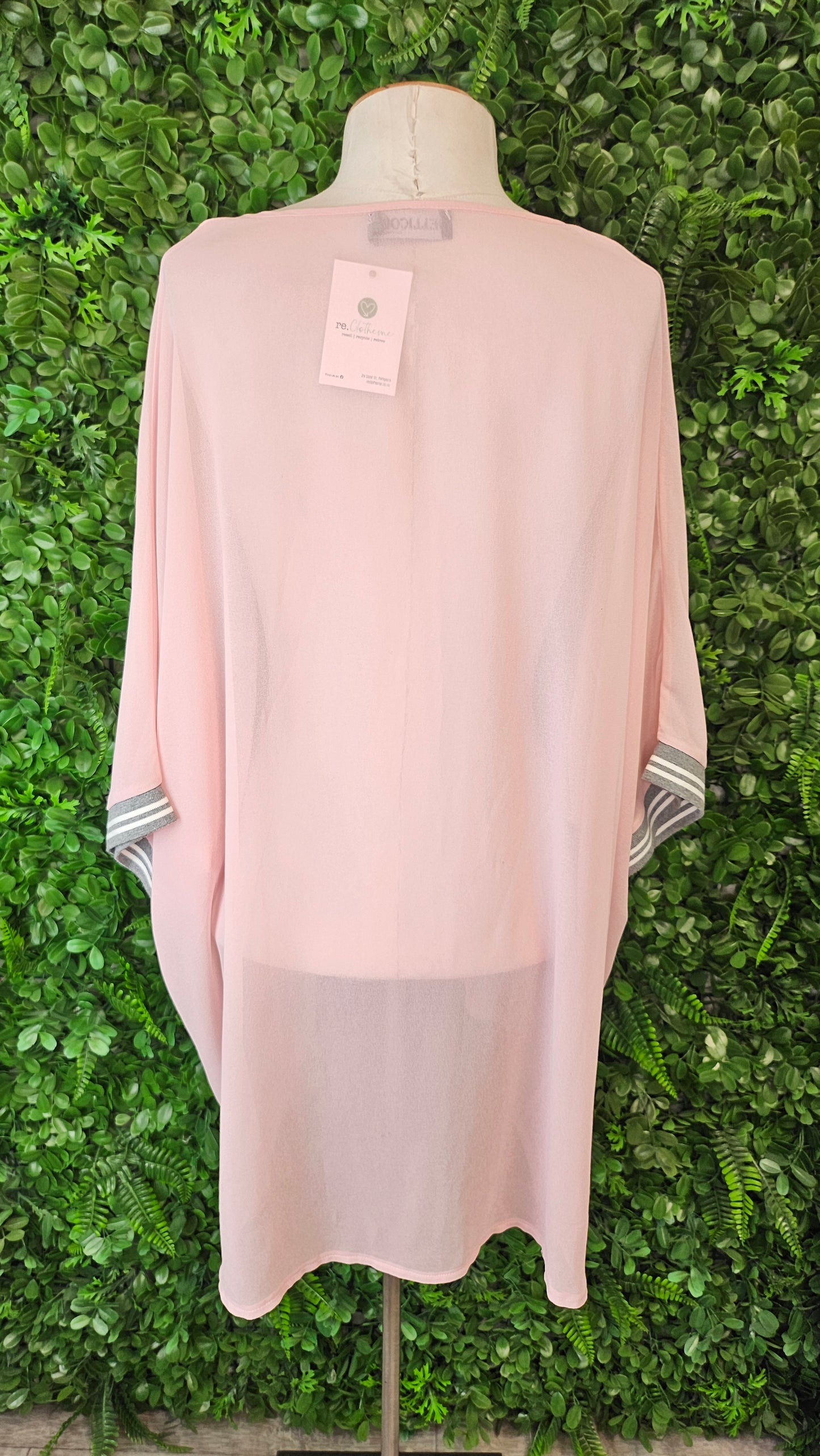 Jellicoe Pink Sheer Top (18-22)