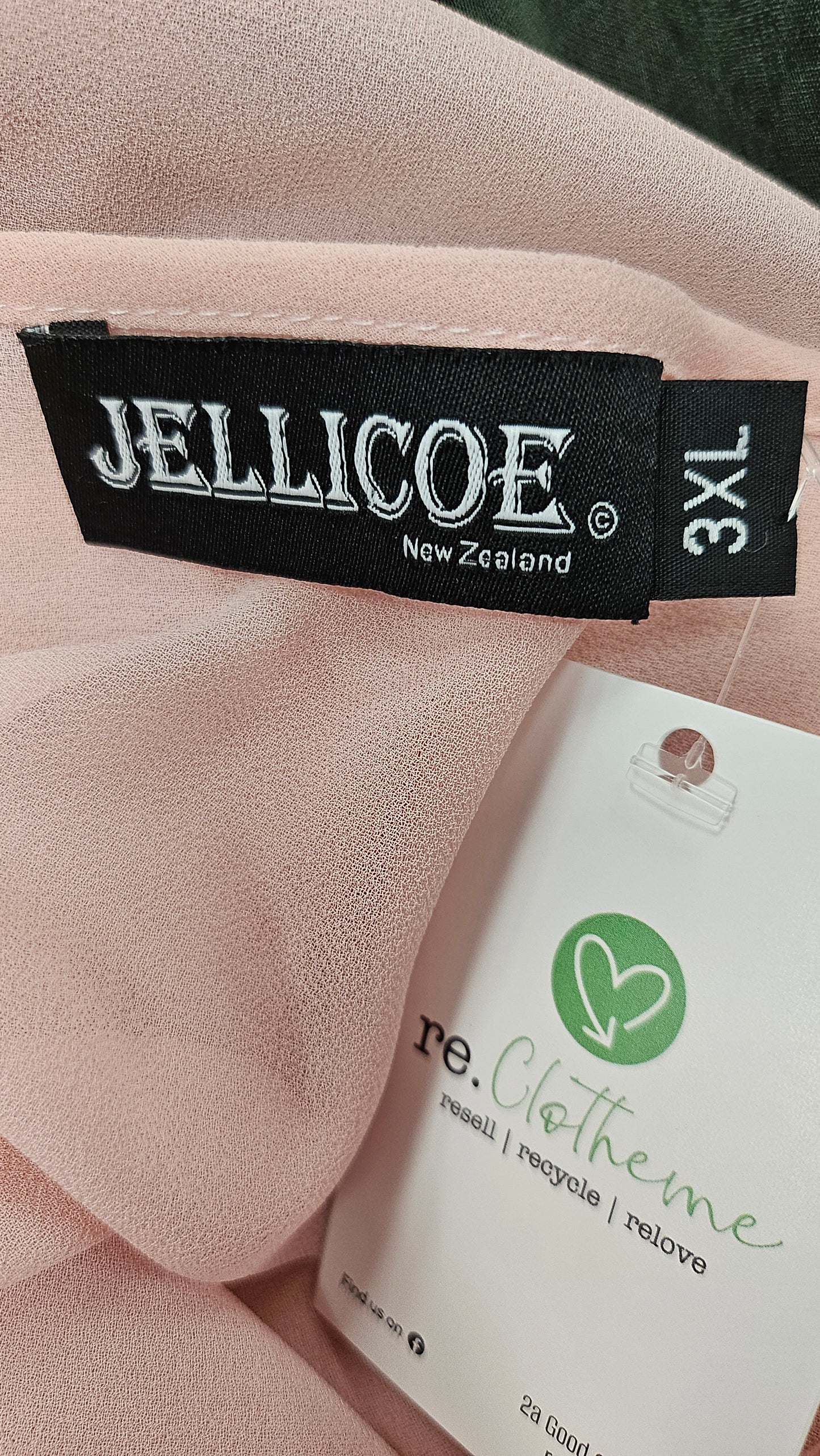 Jellicoe Pink Sheer Top (18-22)