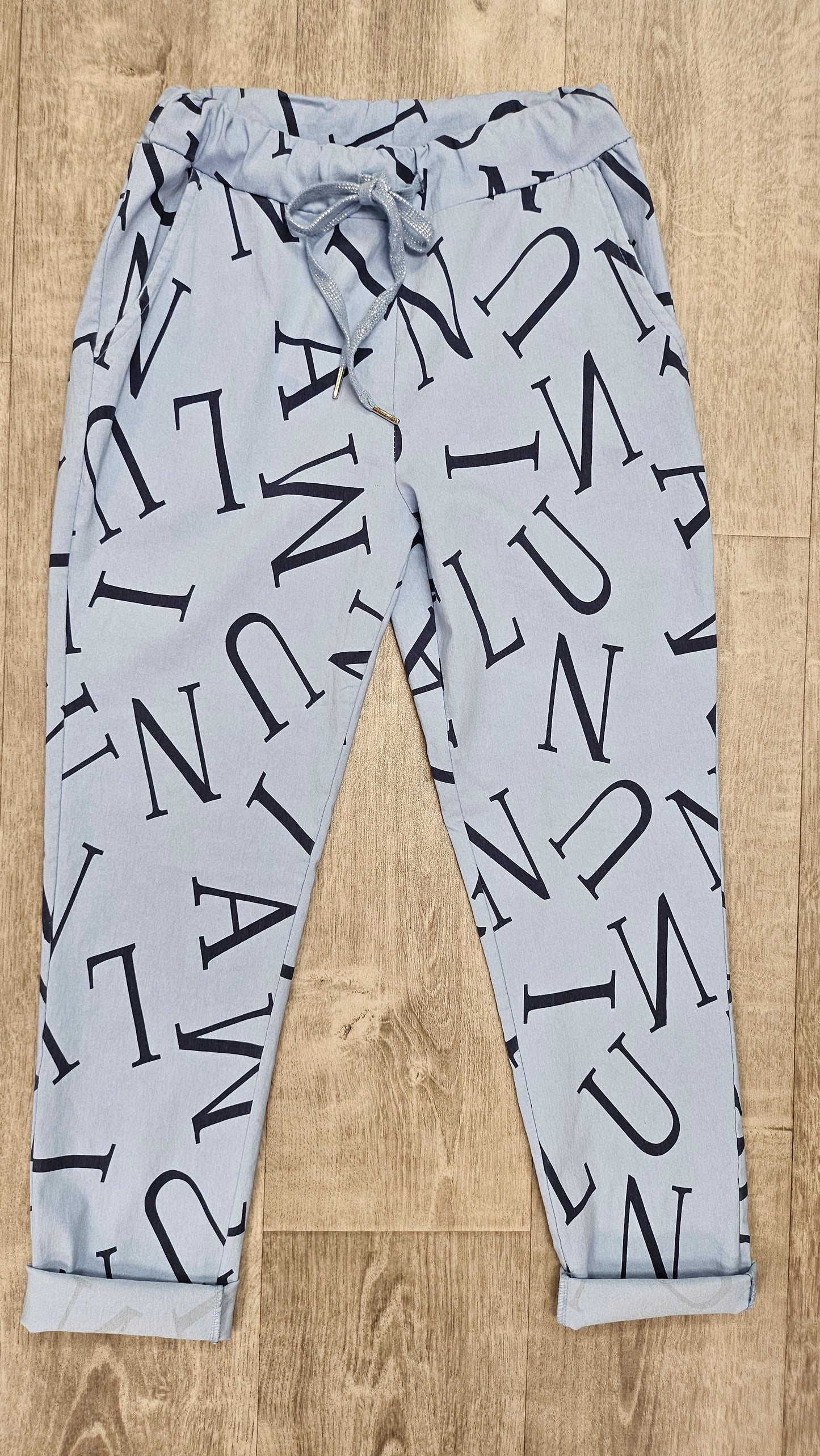 Made Italy Blue Print Pant (12)