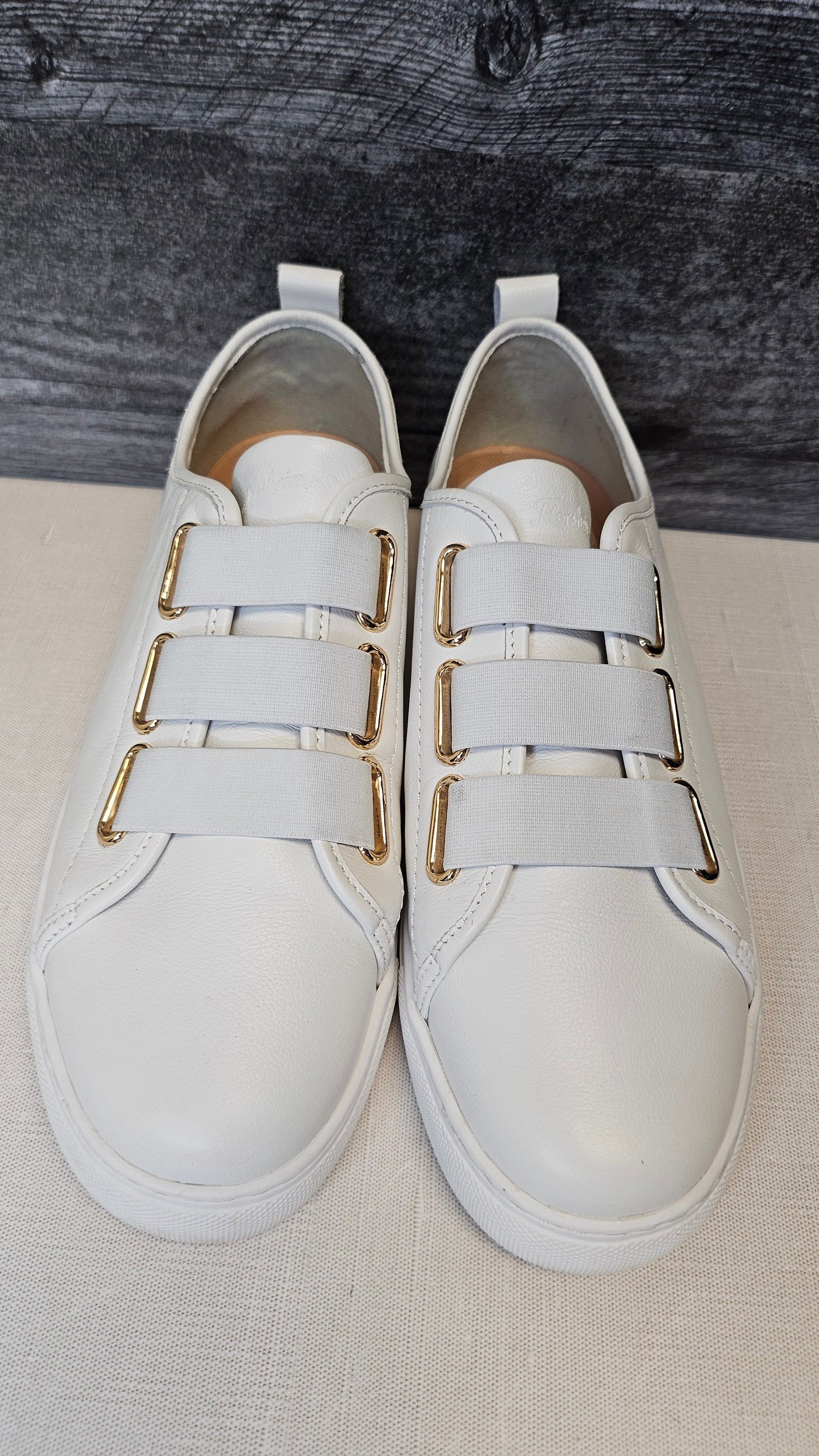 Florsheim White Leather Sneakers (40)