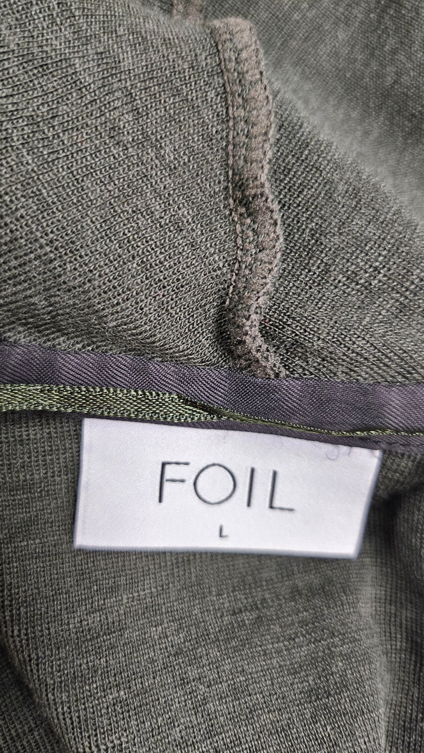 Foil Green Merino Long Vest (14-16)