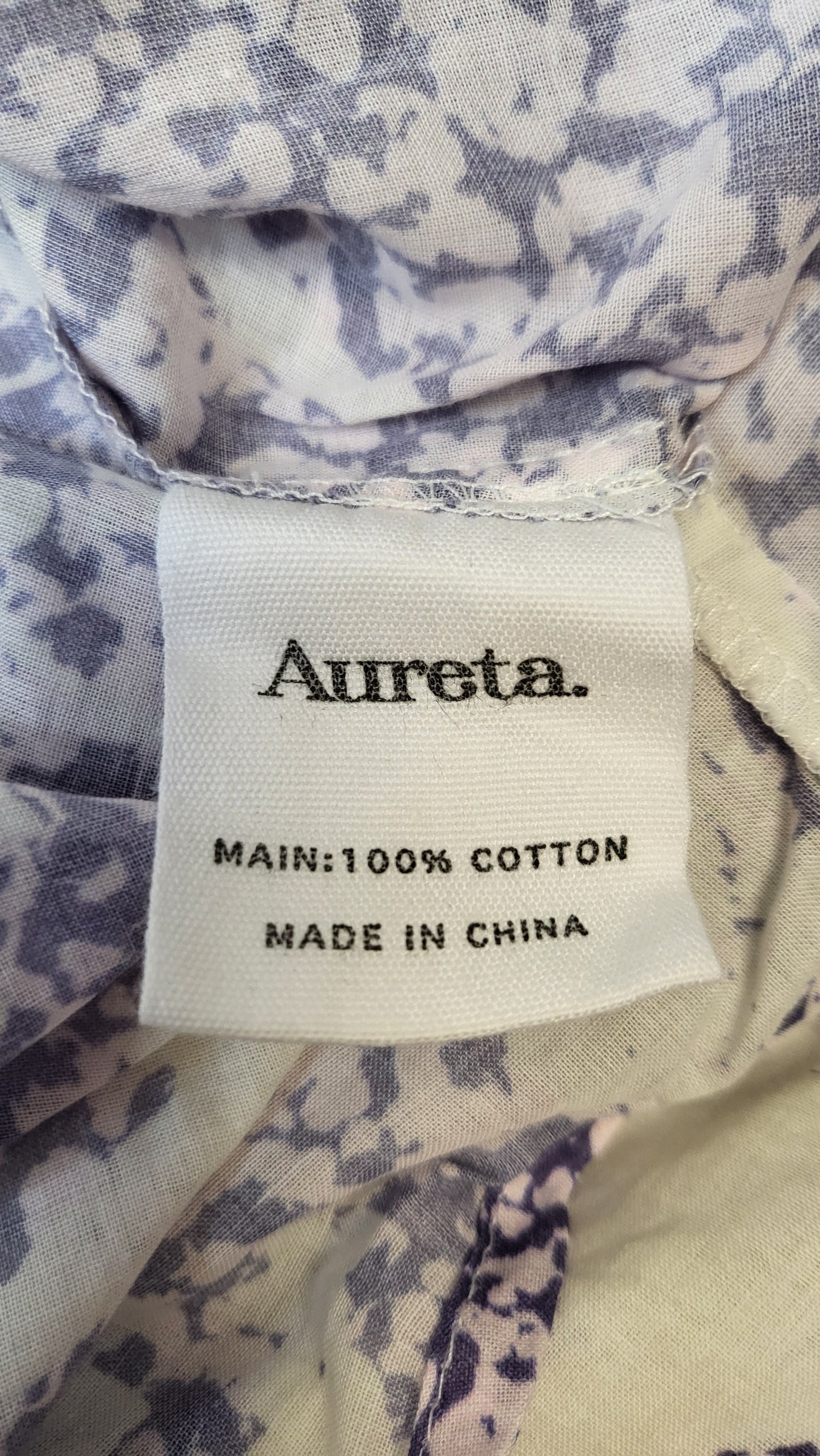 Aureta Print Gathered Blouse (10-12)
