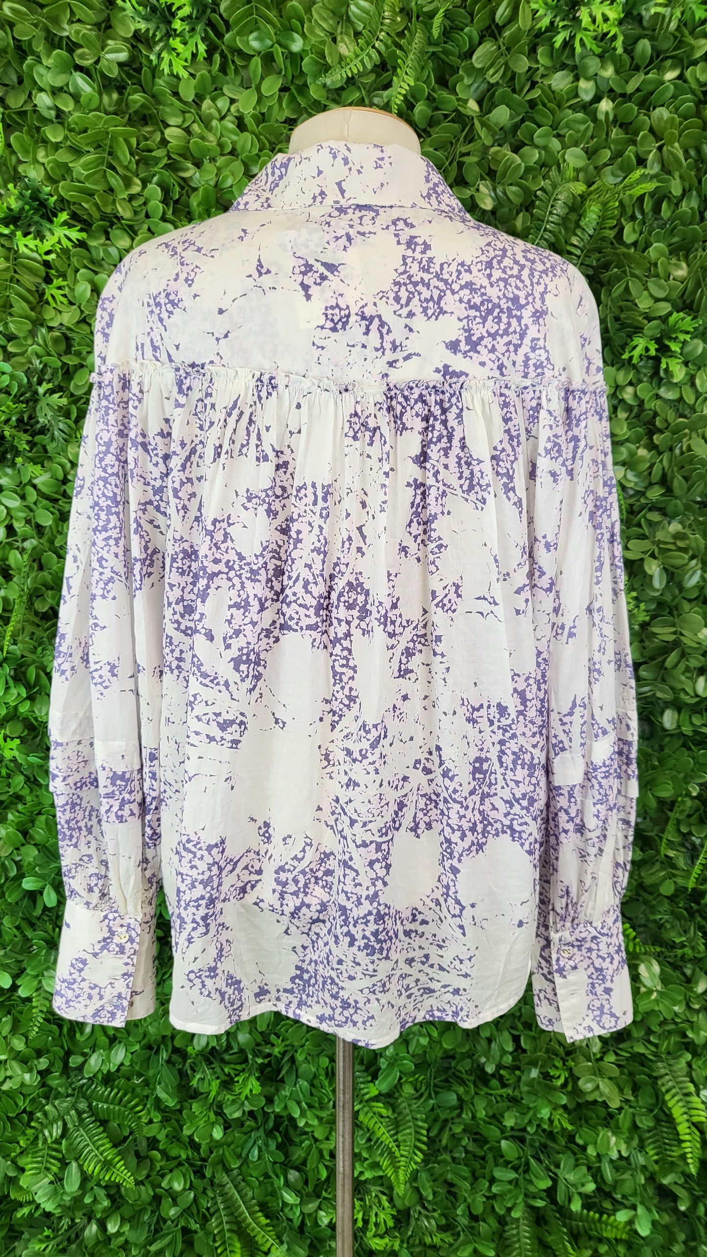 Aureta Print Gathered Blouse (10-12)