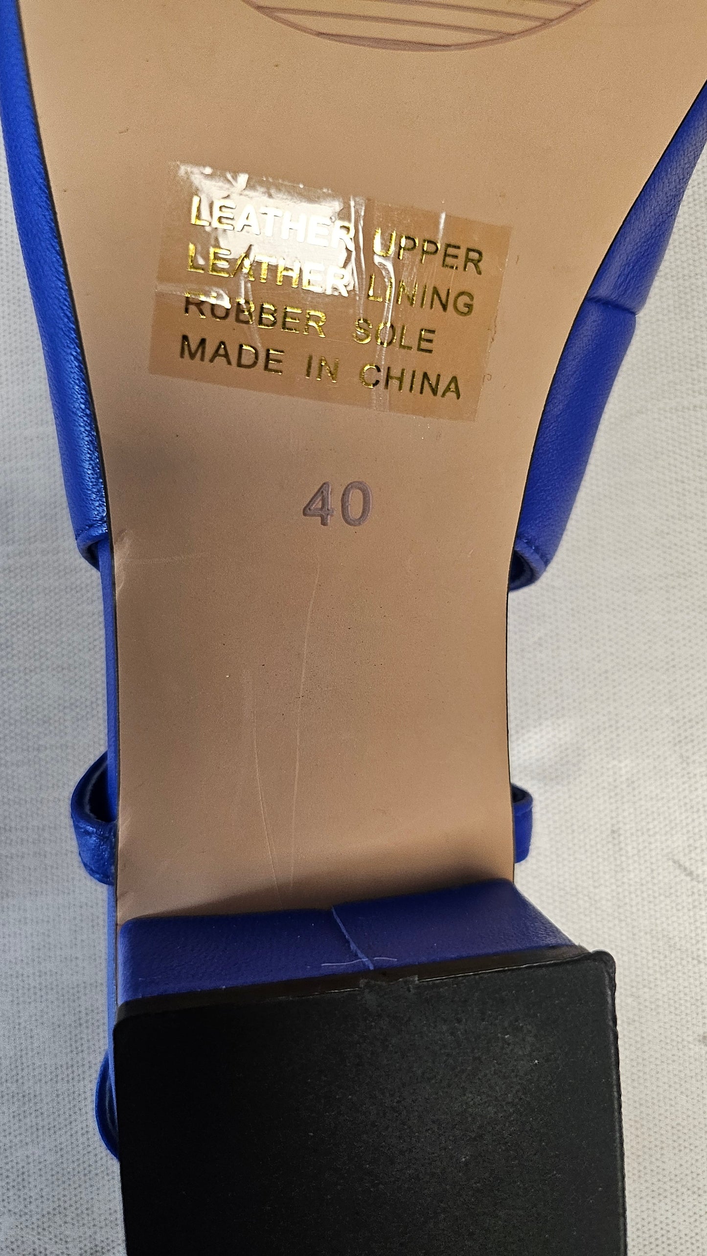 Minx Cobalt Glimmer Slingback BNWT (40)