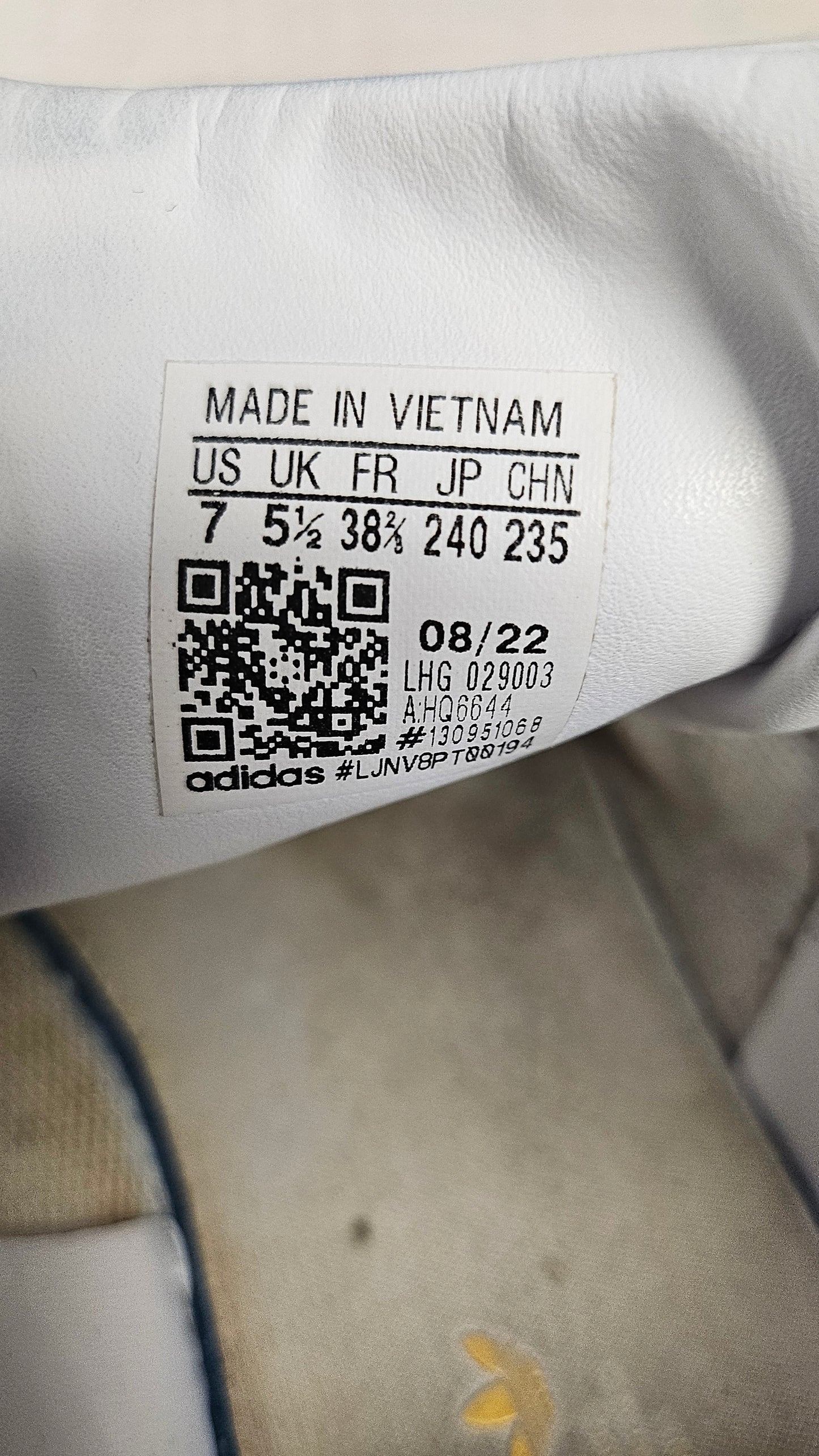 Adidas White Sneaker 38.5
