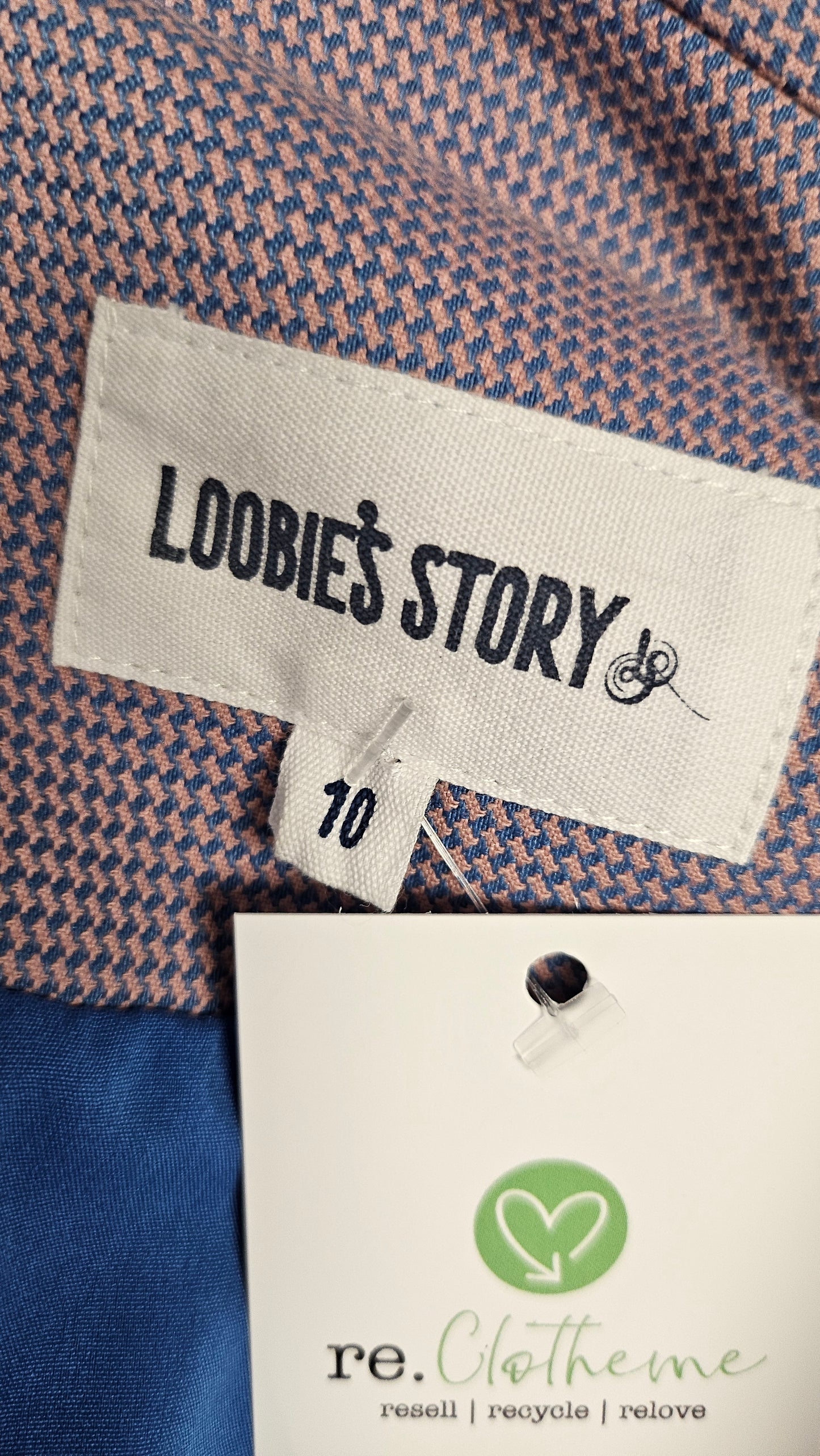 Loobies Story Mauve/Blue Check Blazer (10)