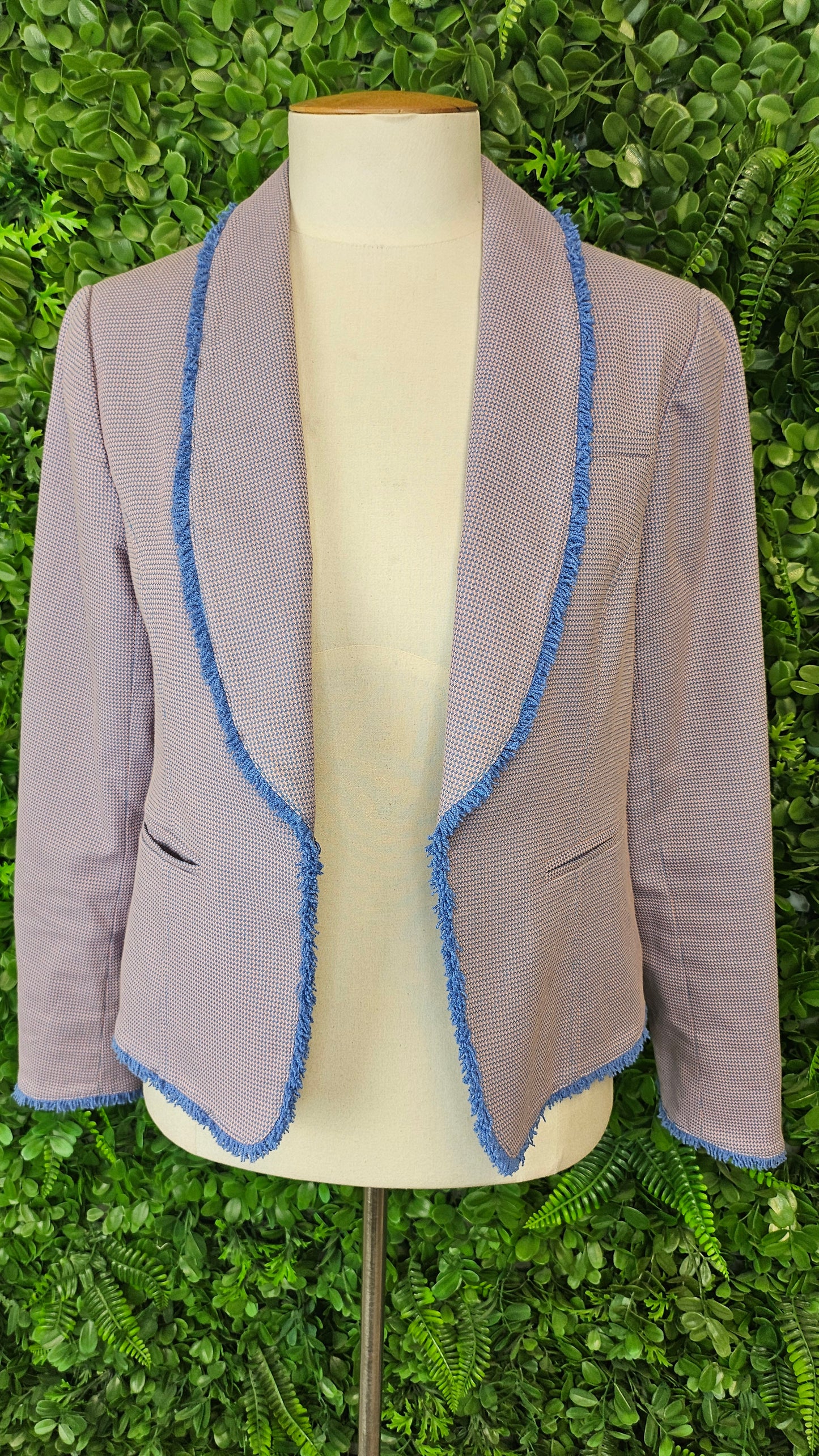 Loobies Story Mauve/Blue Check Blazer (10)