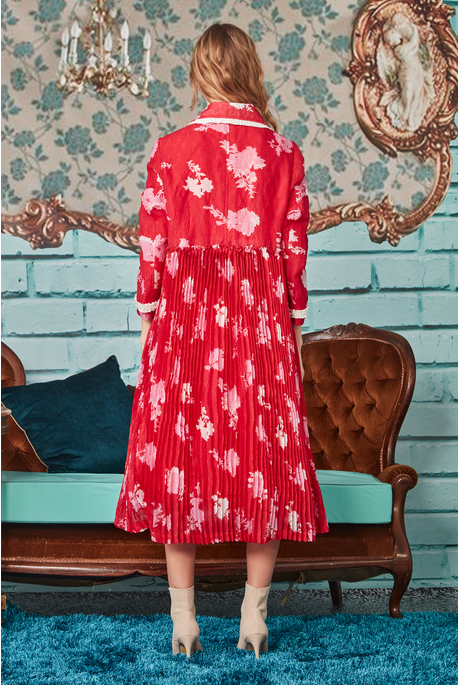 Trelise Cooper Floral Pleat Rises Dress (8-12)