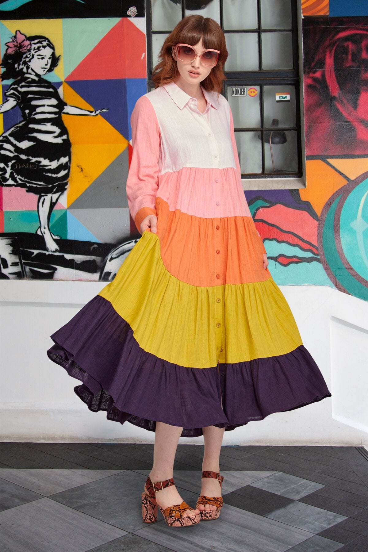 Coop Multi Colour My World Dress (10-12)